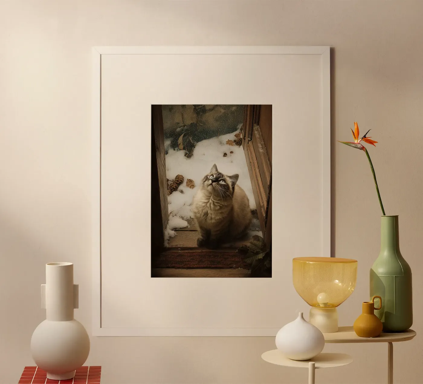 Winterkatze poster de Luna & Noctua
