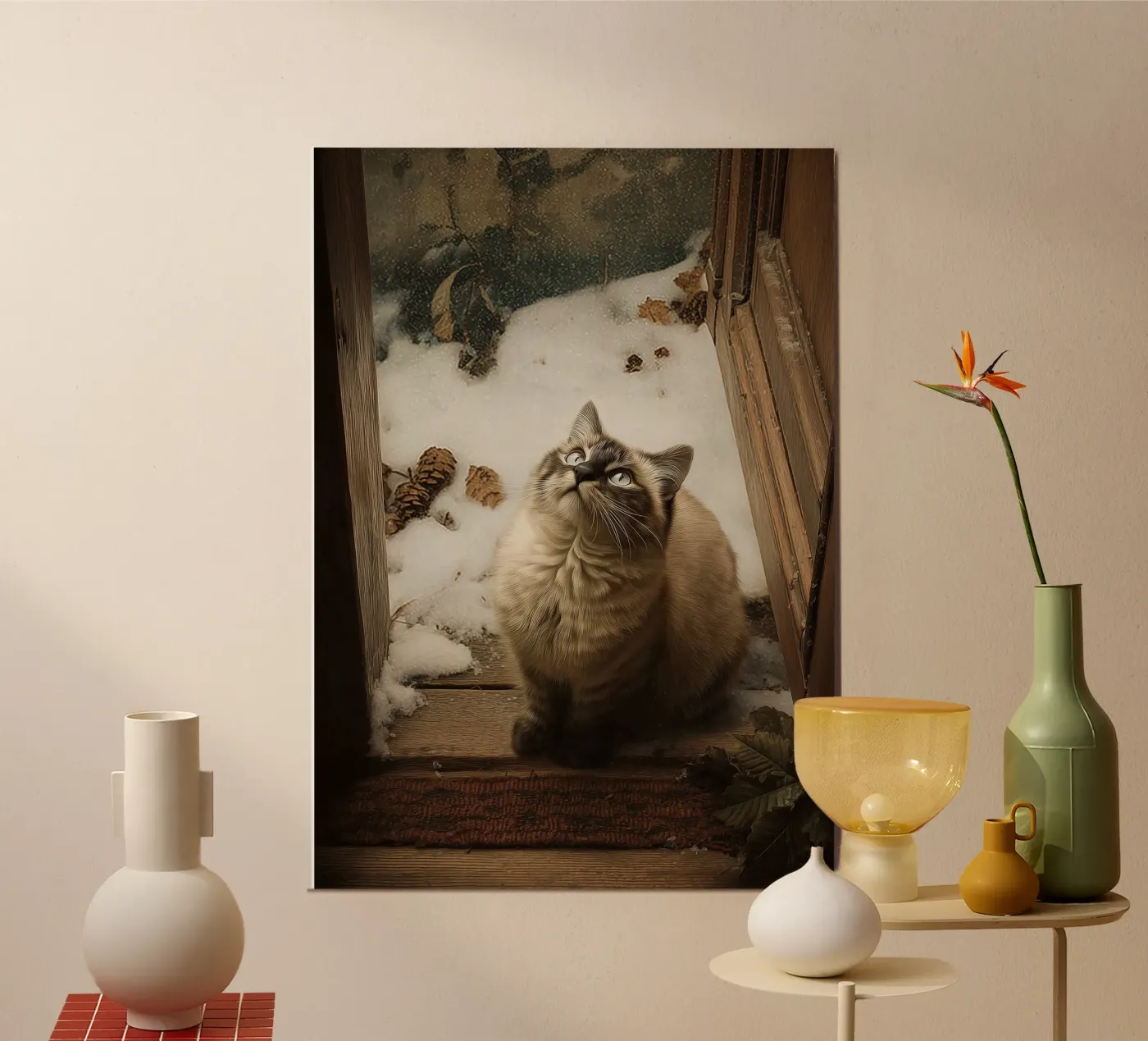 Winterkatze poster de Luna & Noctua