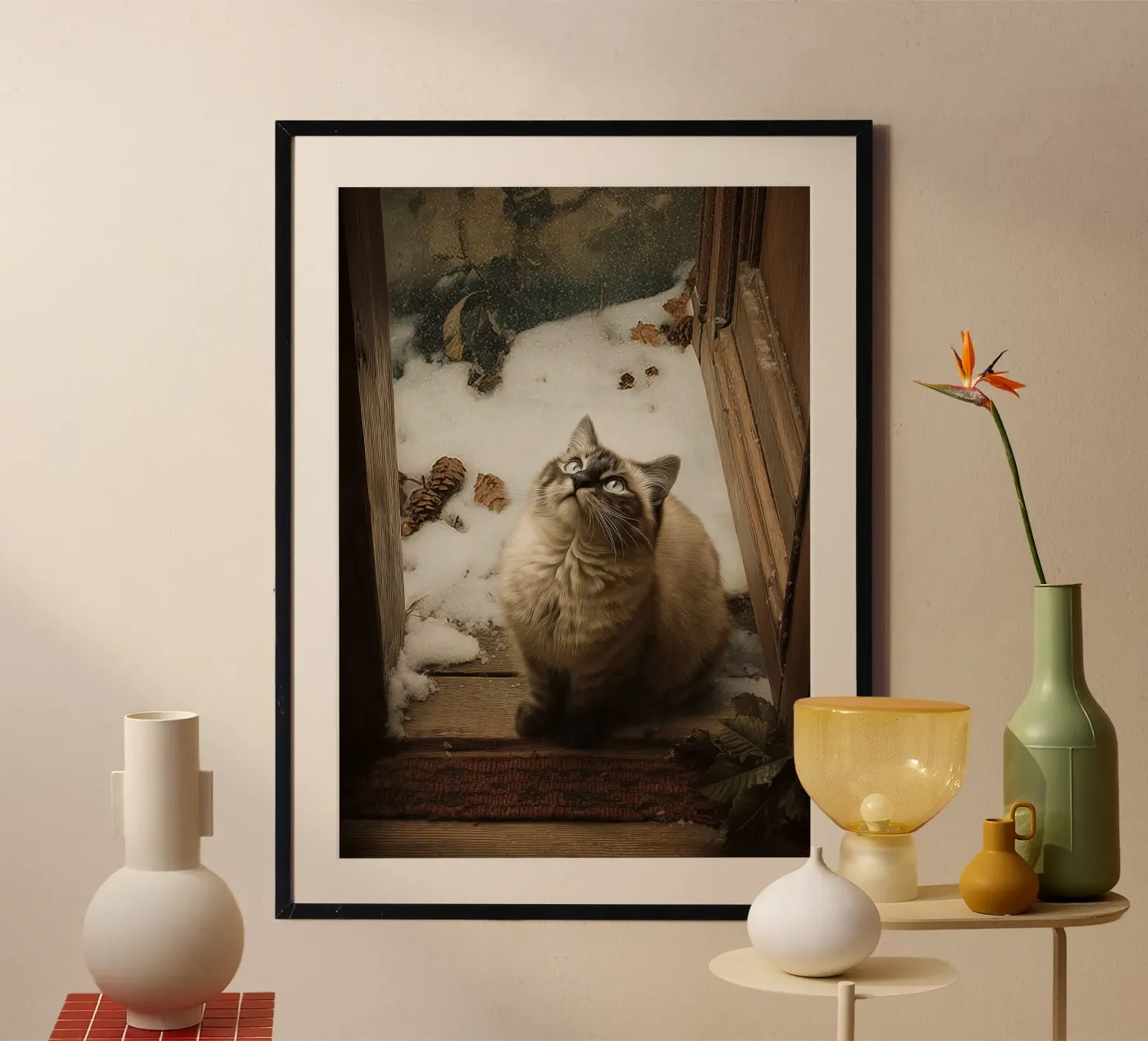 Winterkatze poster de Luna & Noctua