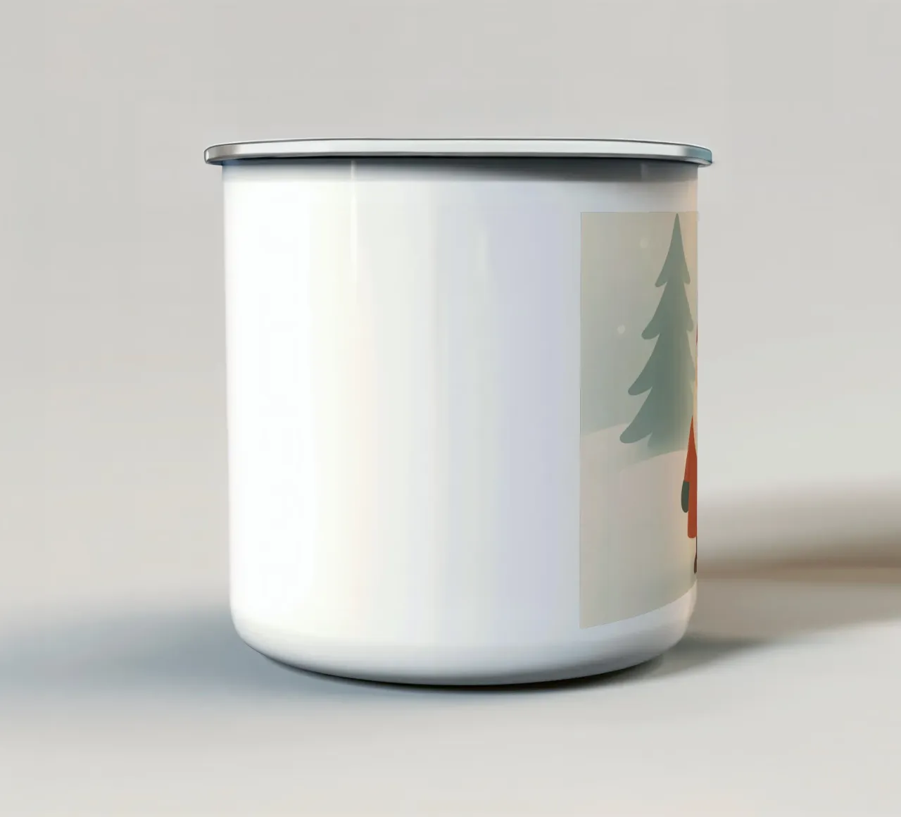 Charm scandinavo per Babbo Natale tazza in smalto da Nordic Noel Studio