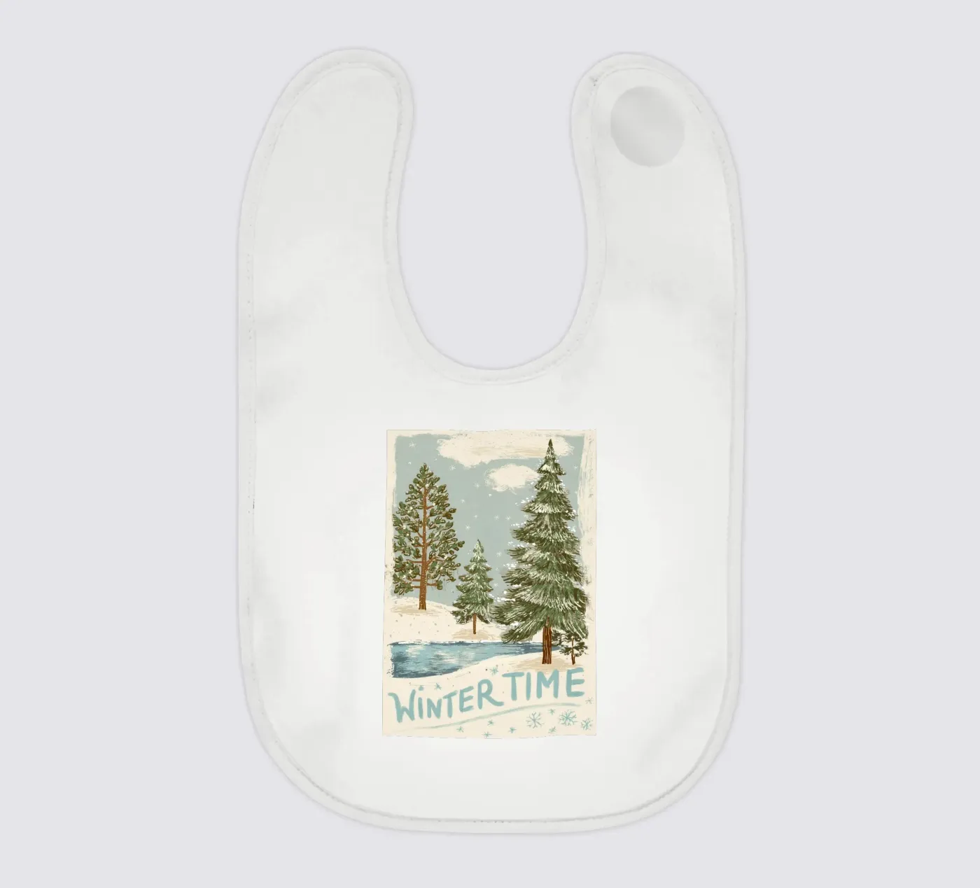 Wintertime baby bib by Luna & Noctua