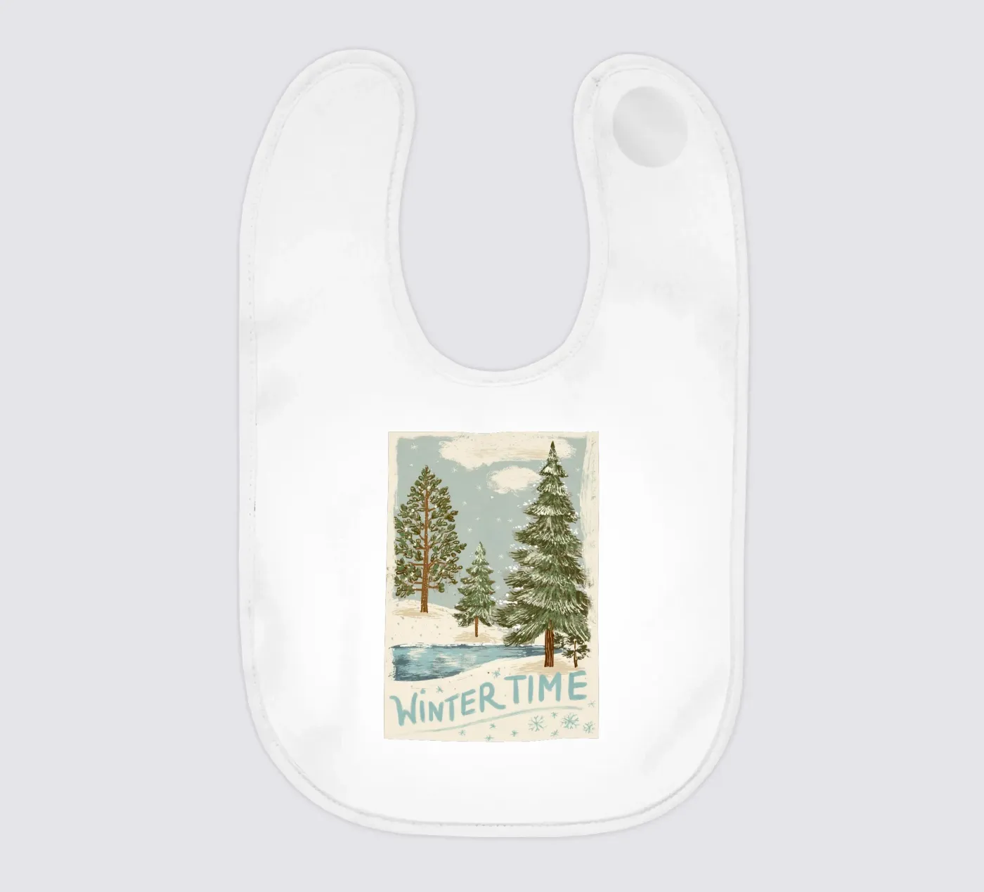 Wintertime baby bib by Luna & Noctua