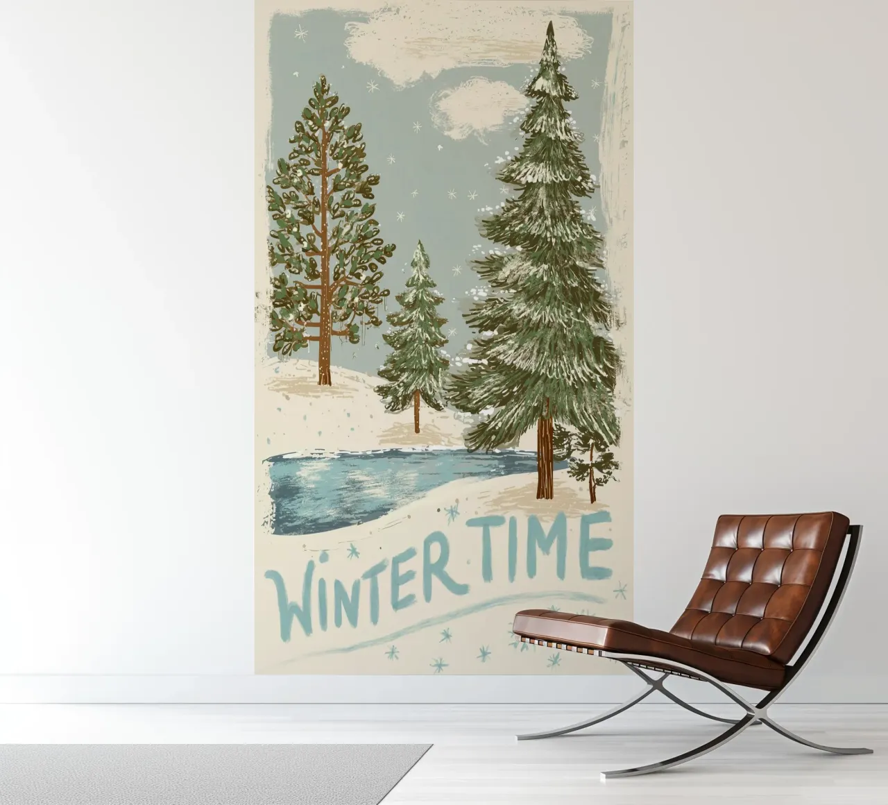 Wintertime fotobehang van Luna & Noctua