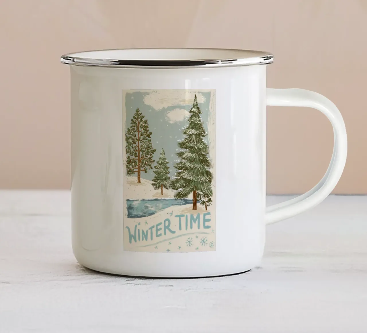 Wintertime tazza in smalto da Luna & Noctua