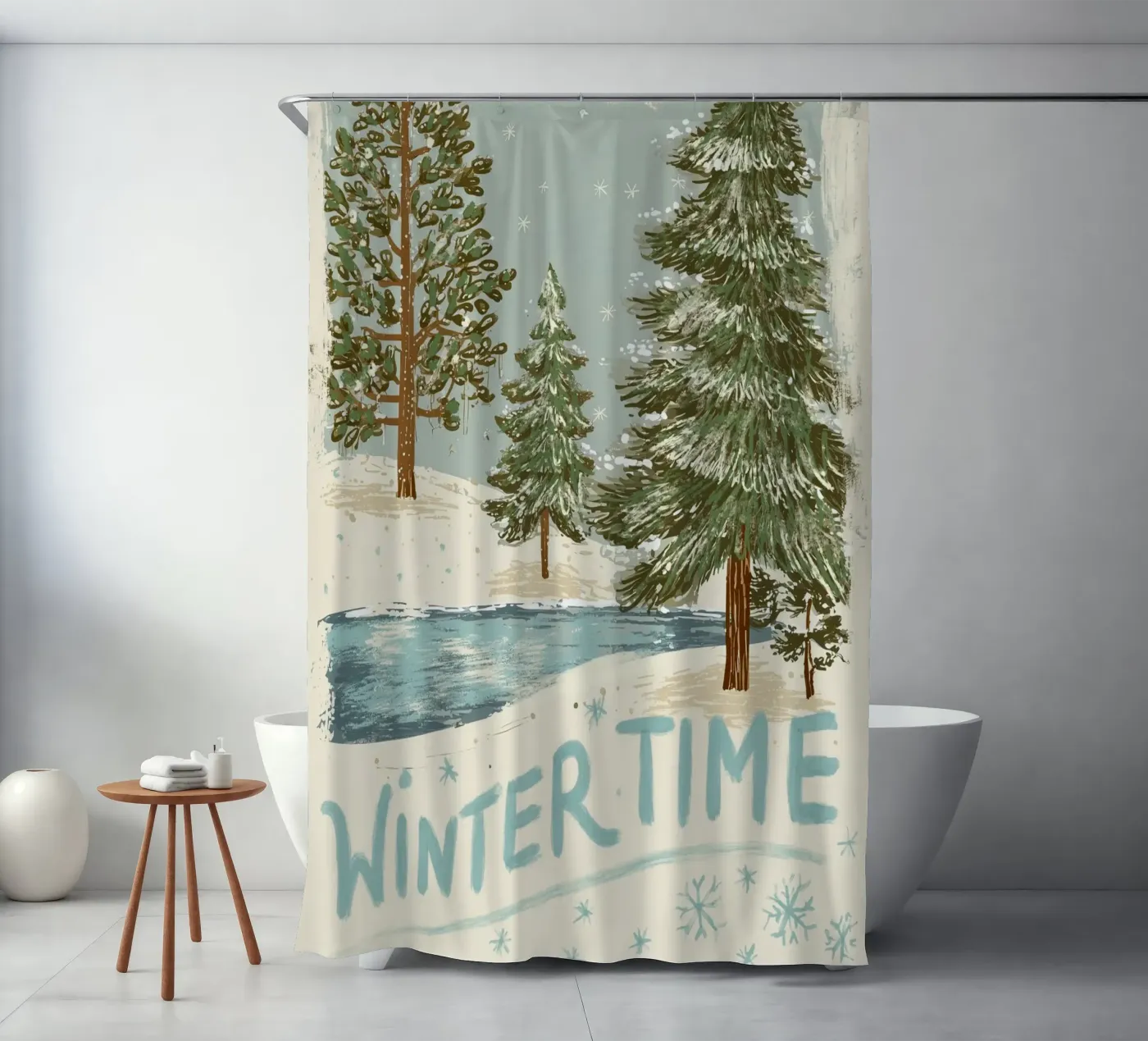 Wintertime Duschvorhang von Luna & Noctua