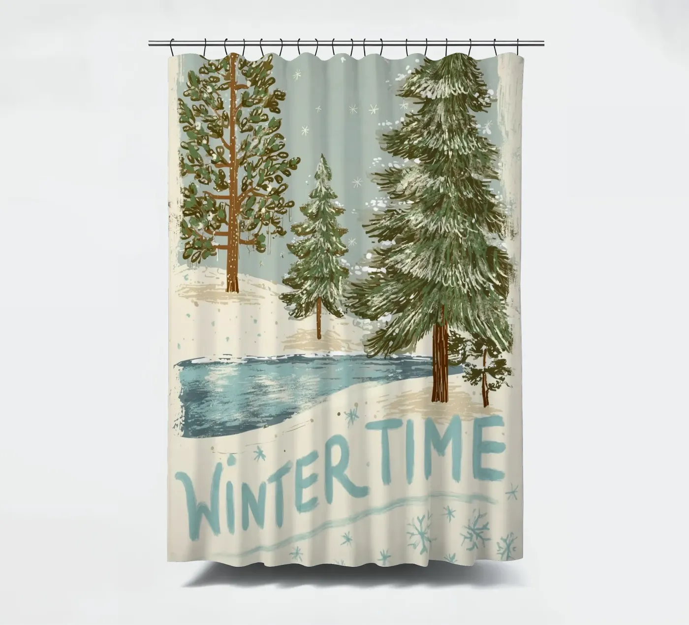 Wintertime Duschvorhang von Luna & Noctua