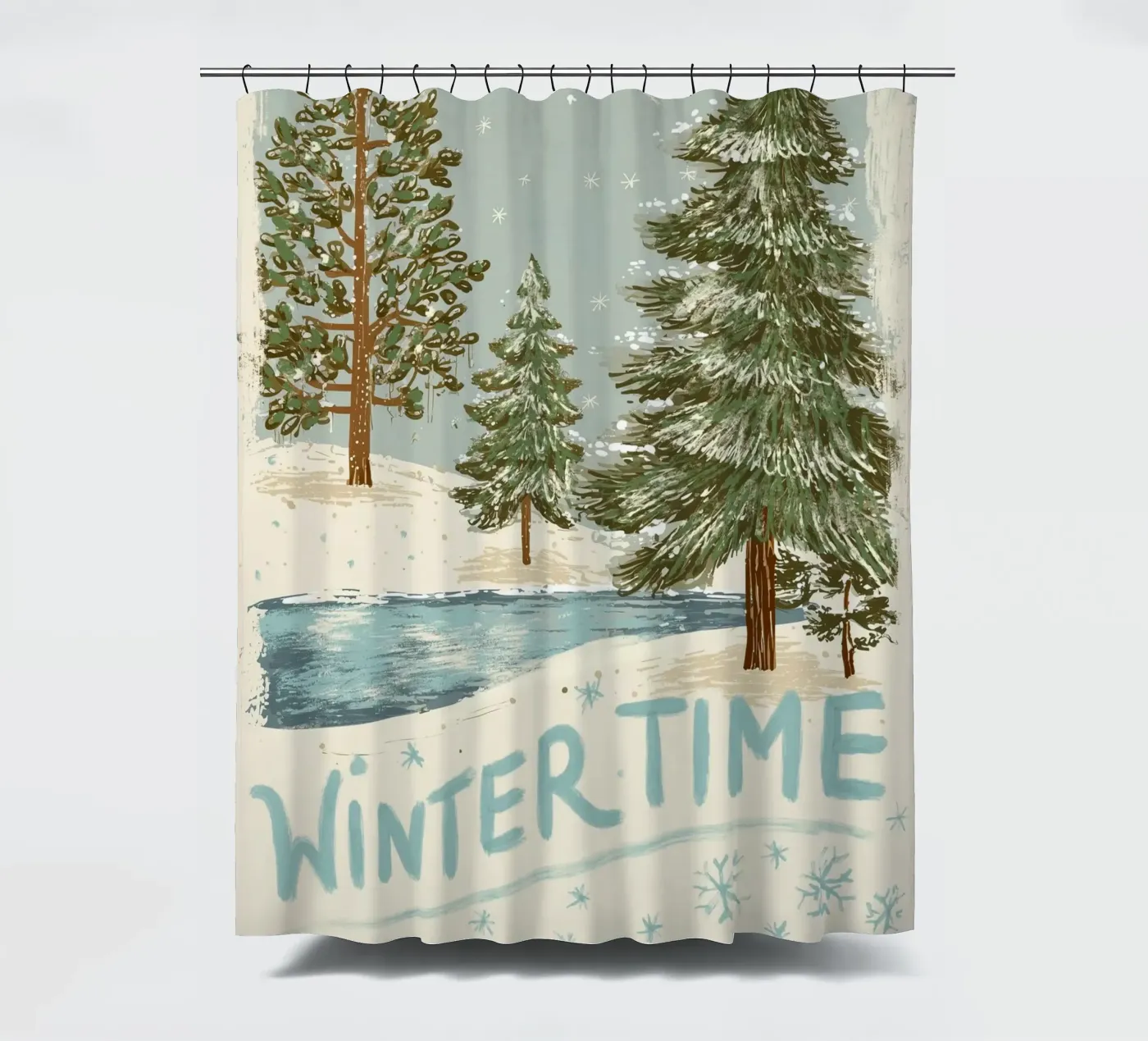 Wintertime Duschvorhang von Luna & Noctua