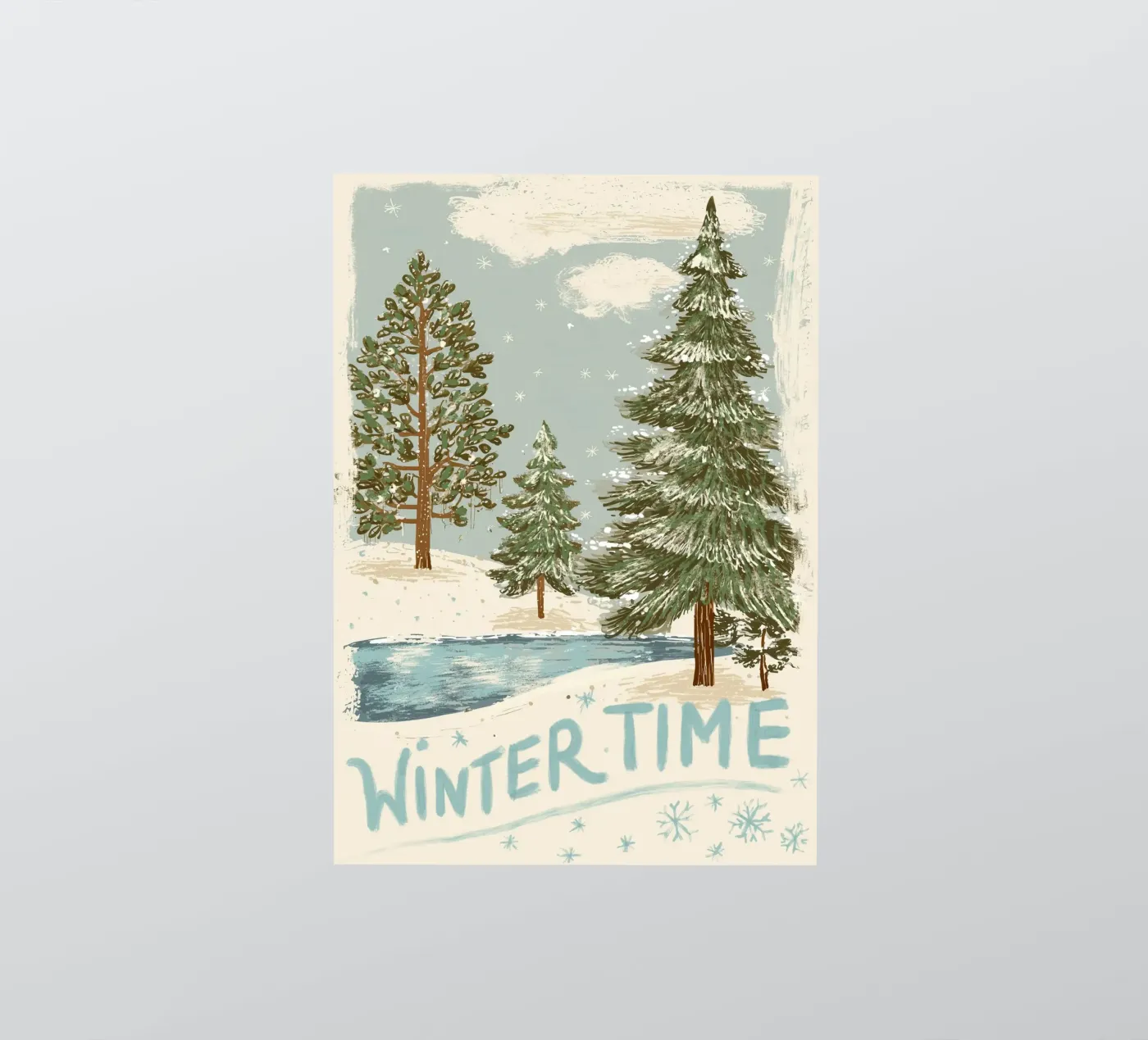 Wintertime sticker van Luna & Noctua