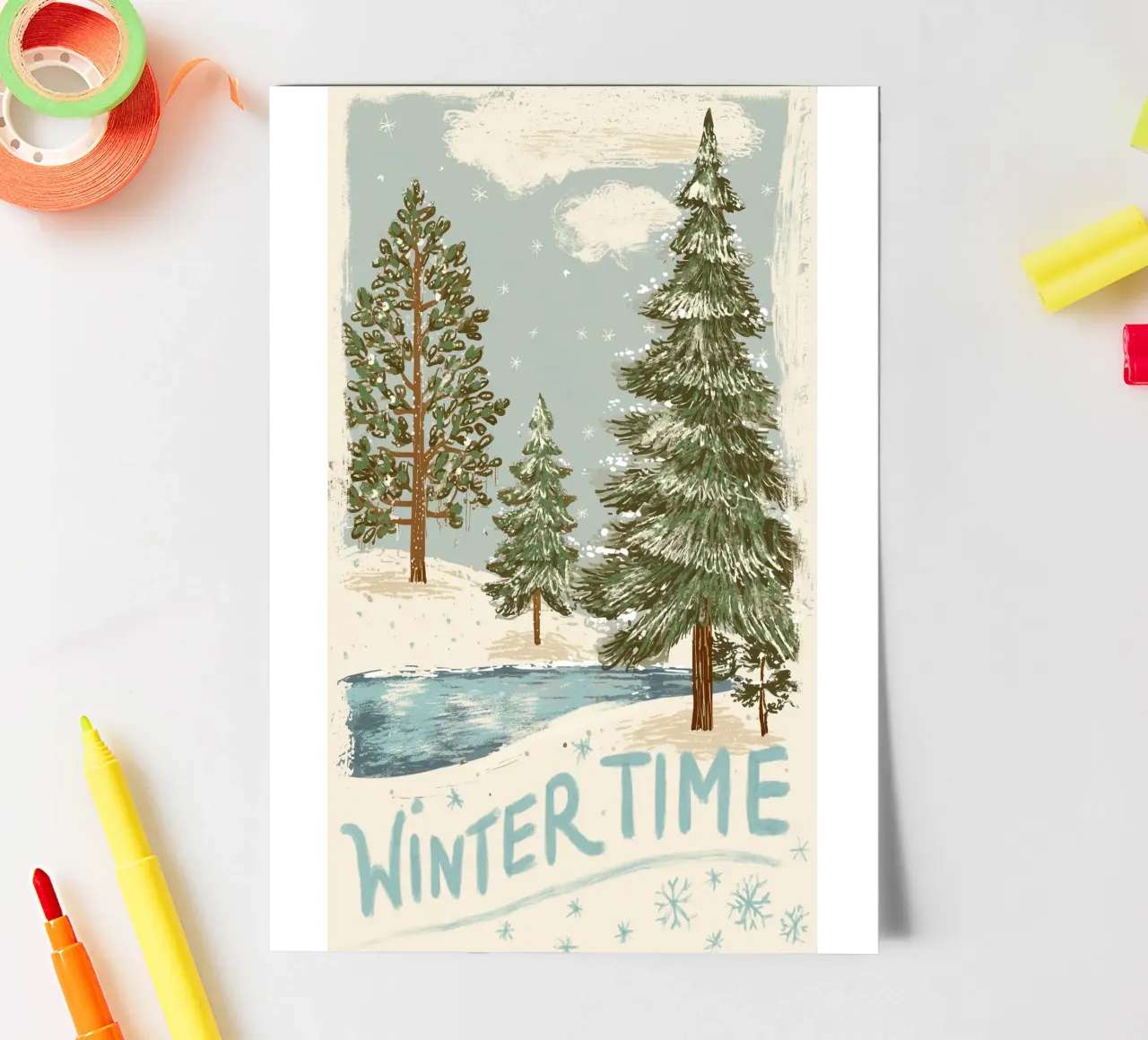 Wintertime sticker sheet by Luna & Noctua