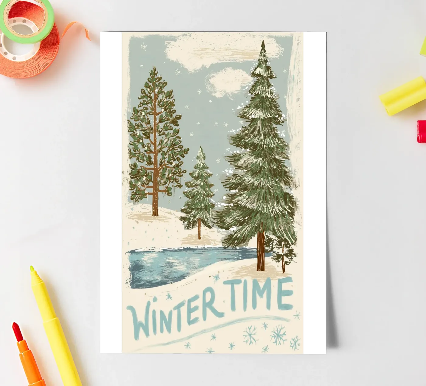 Wintertime foglio adesivo da Luna & Noctua