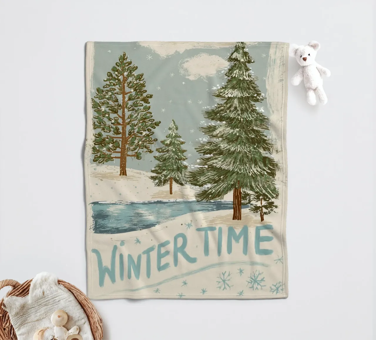 Wintertime fleecedeken van Luna & Noctua