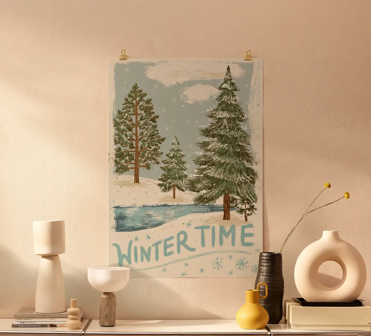 Wintertime Poster von Luna & Noctua