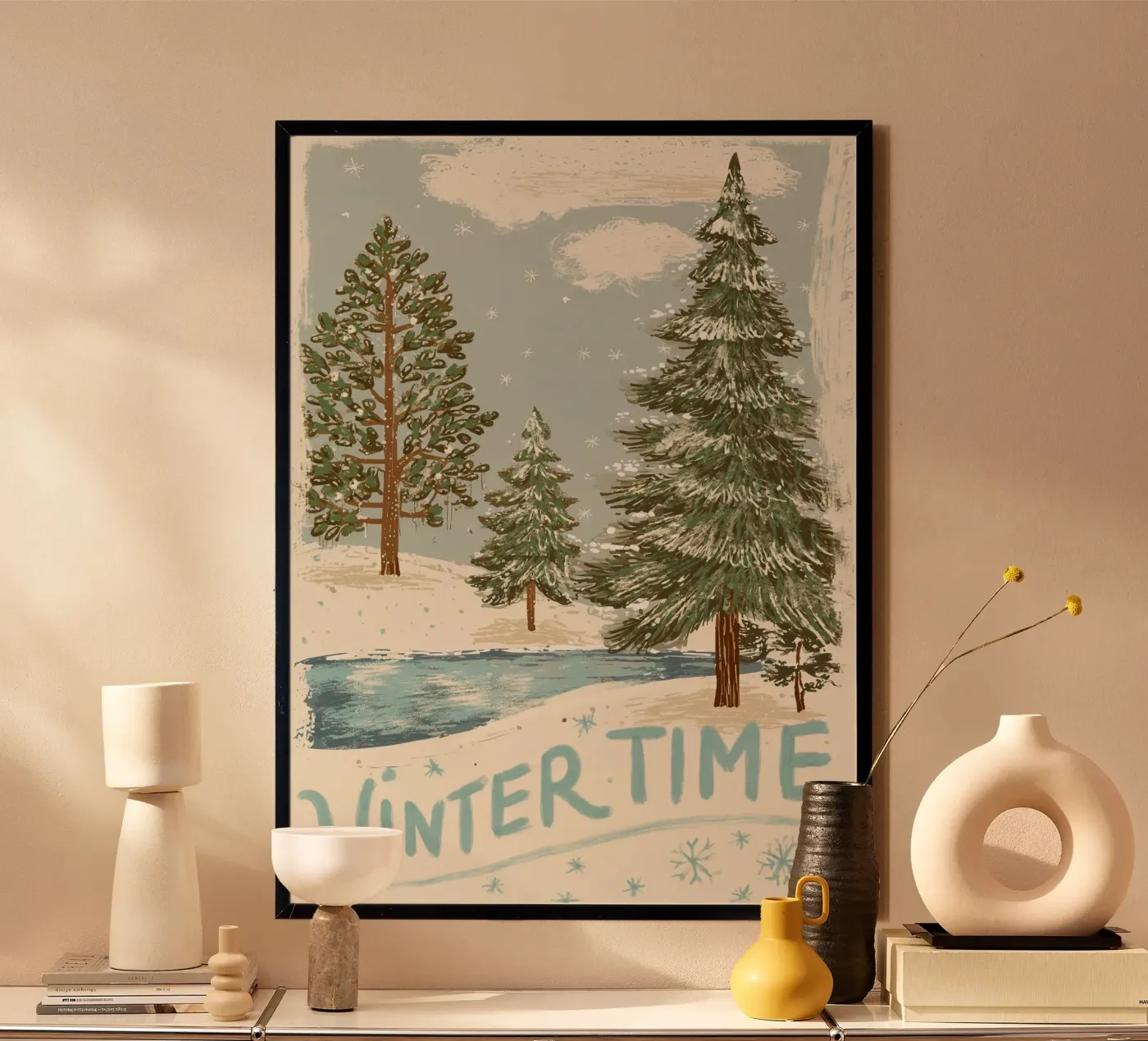 Wintertime poster van Luna & Noctua
