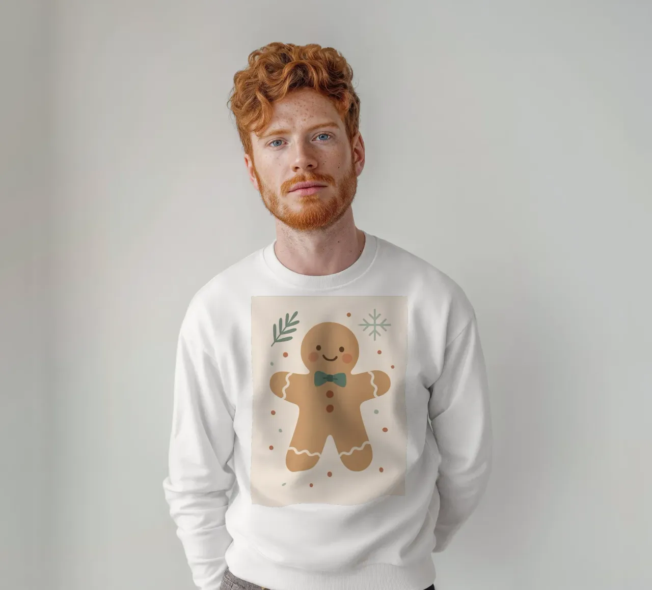 Charm nordico di pan di zenzero felpa da Nordic Noel Studio