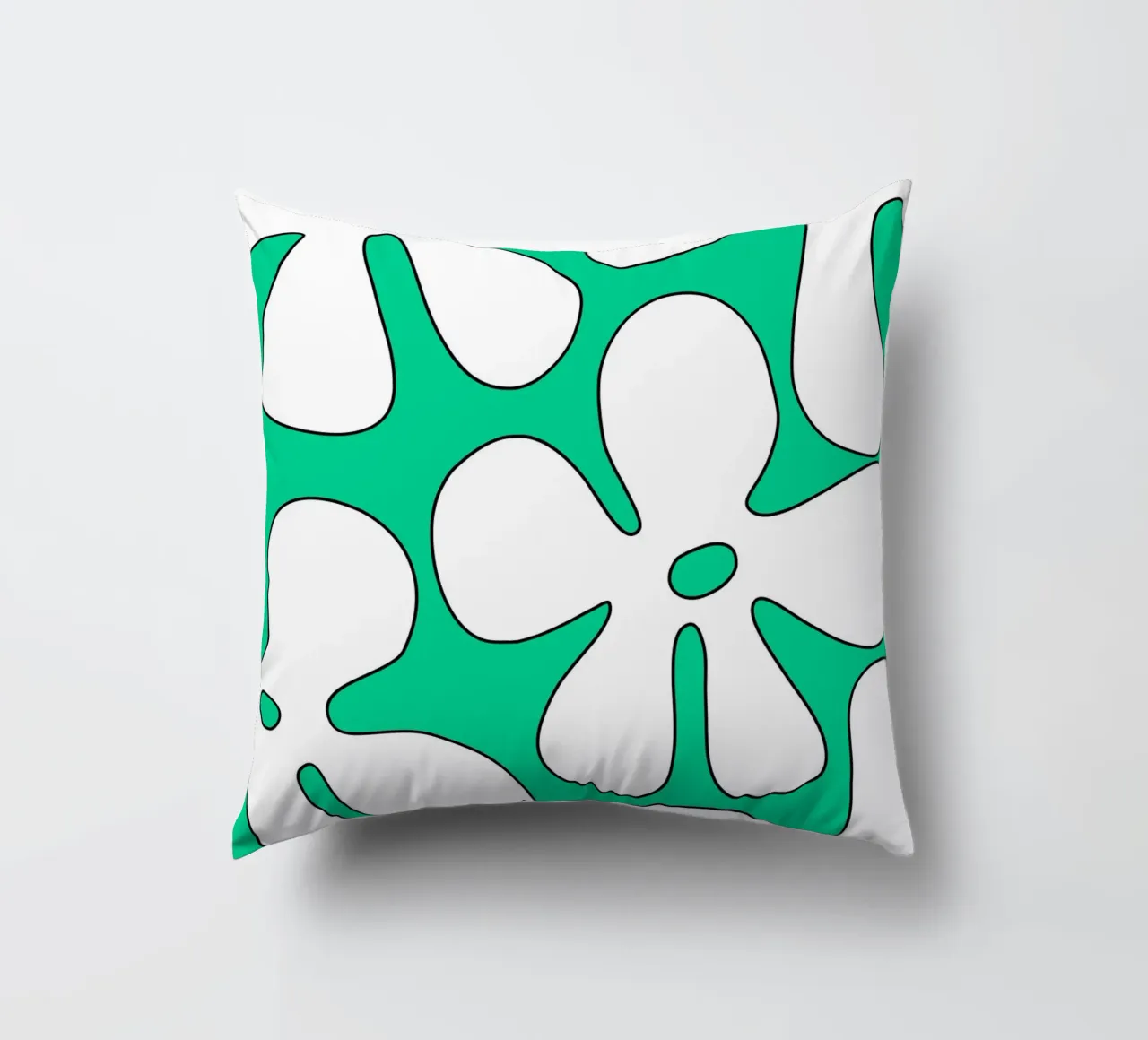 flowers green cuscino da lookingforsunrays