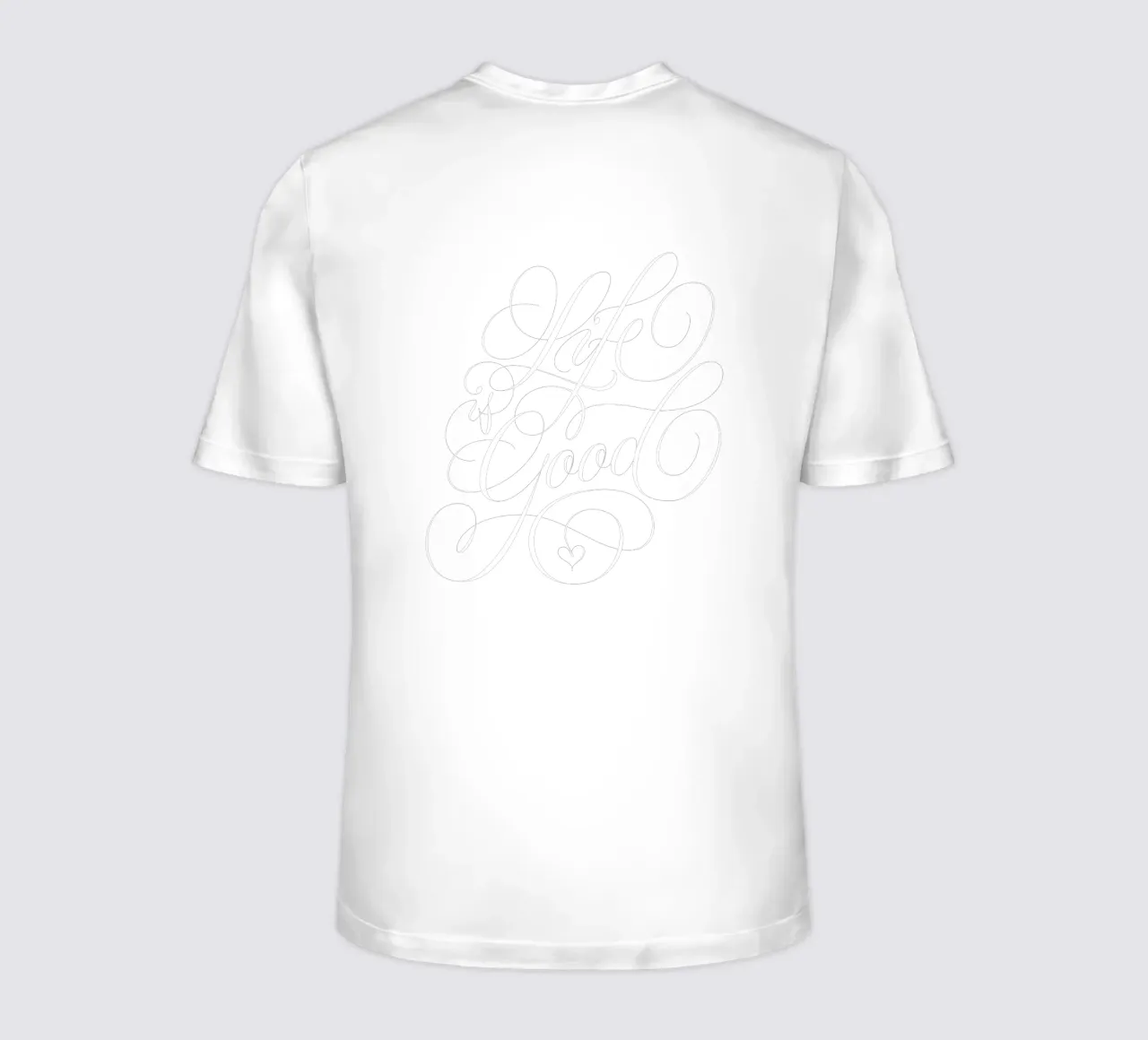 Life is good. Calligraphy. Aphorism. t-shirt by CalliLetters