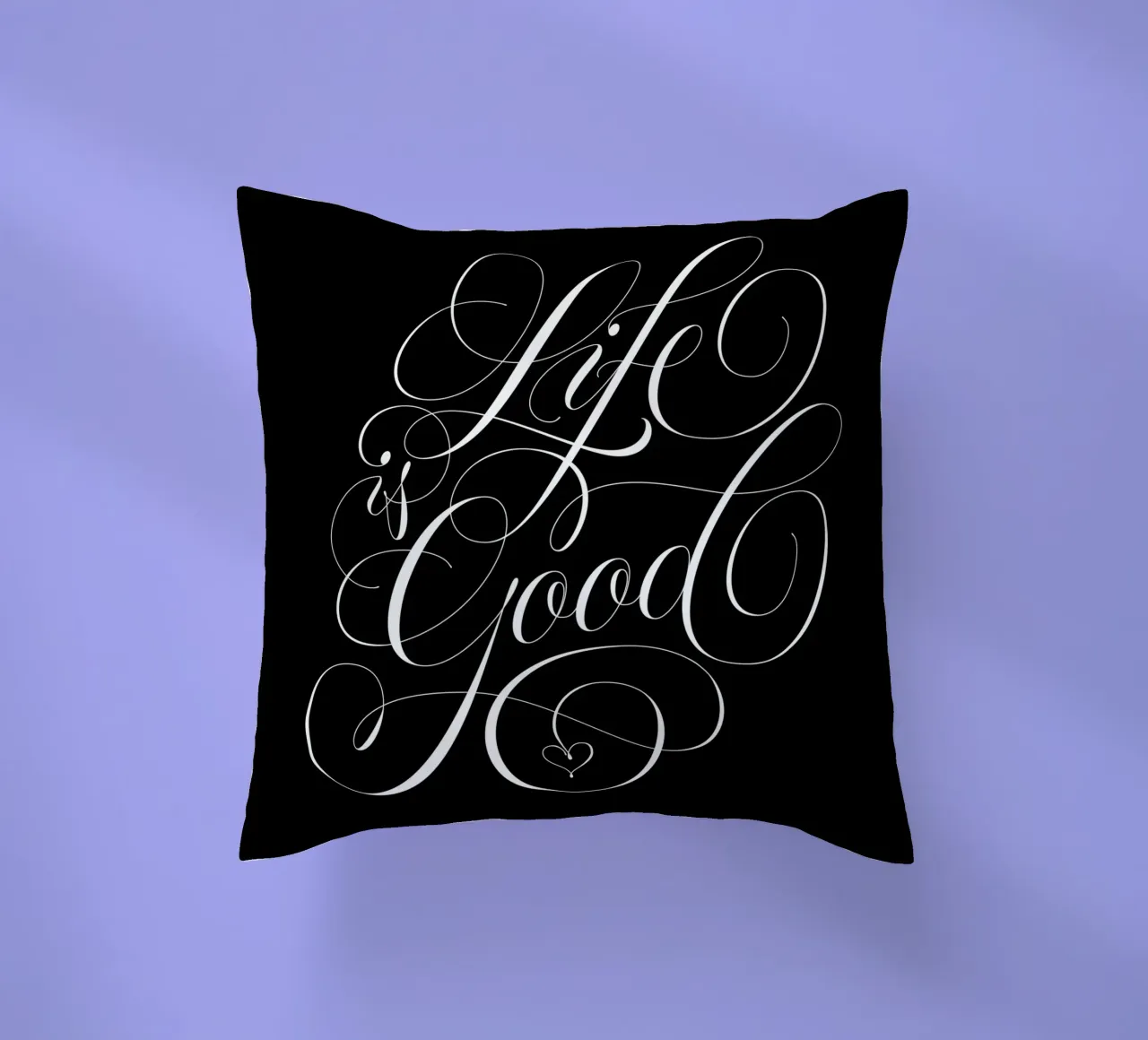 La vita è bella. Calligrafia. Aforisma. cuscino da CalliLetters