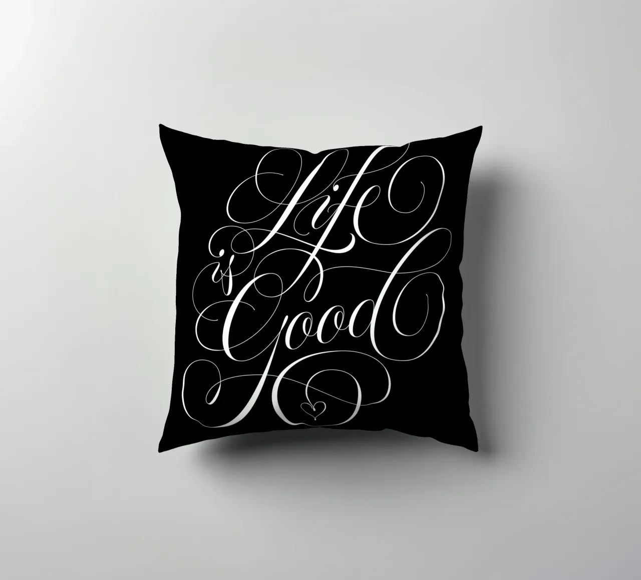 La vita è bella. Calligrafia. Aforisma. cuscino da CalliLetters