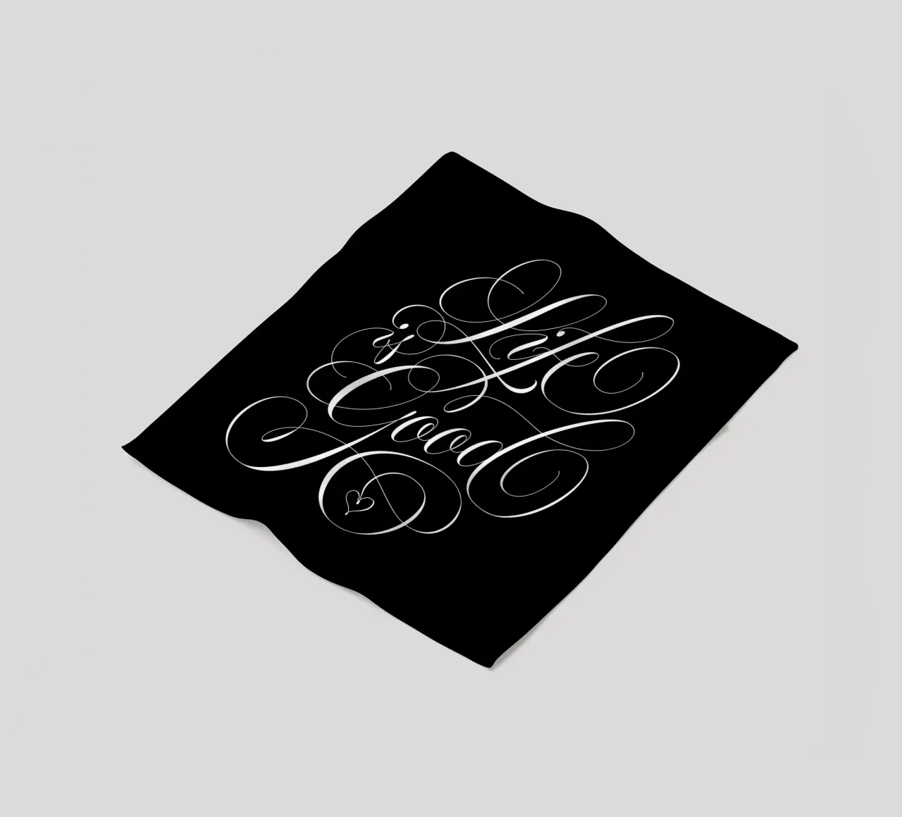 Life is good. Calligraphy. Aphorism. fleece blanket by CalliLetters