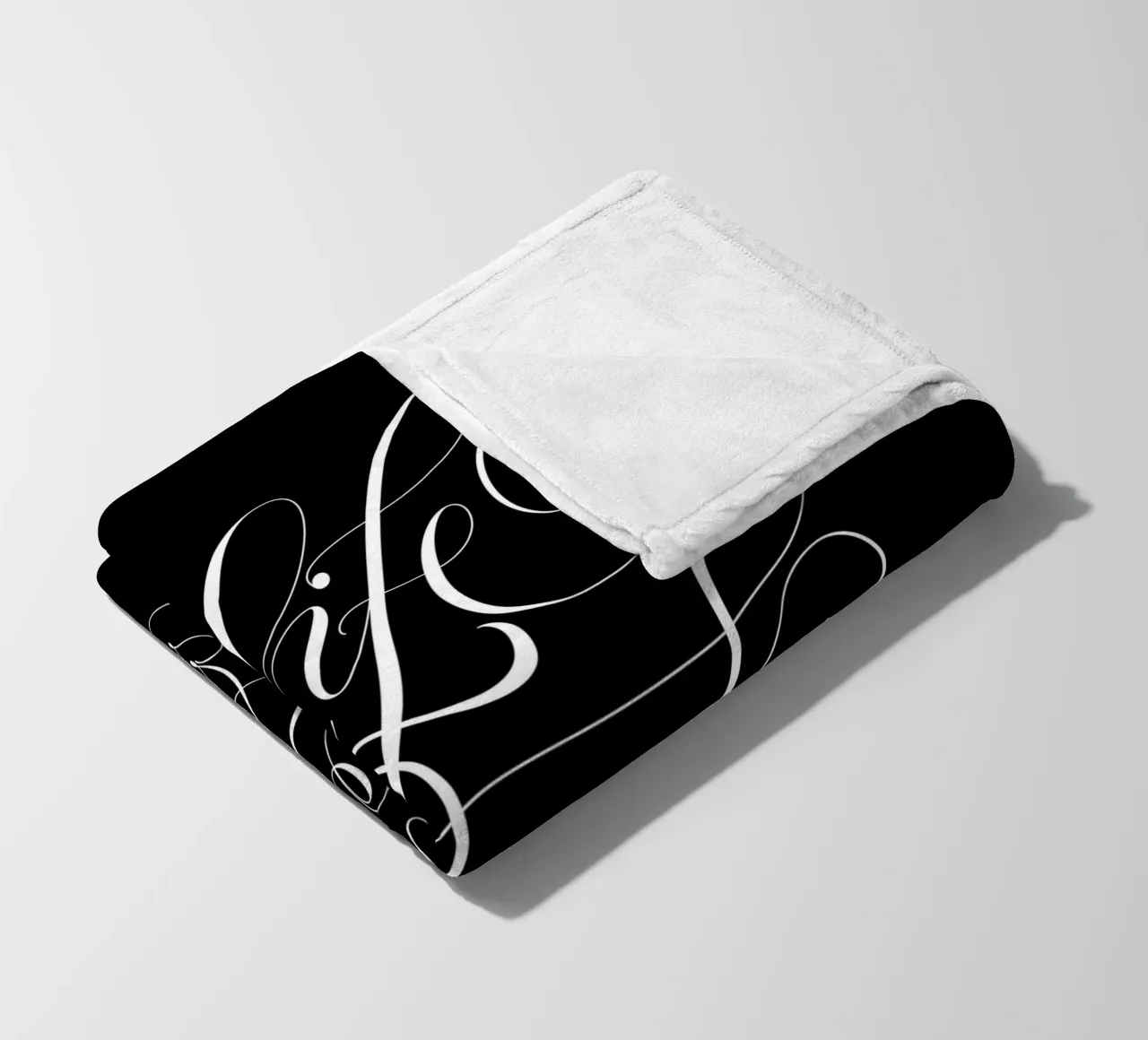 Life is good. Calligraphy. Aphorism. fleece blanket by CalliLetters
