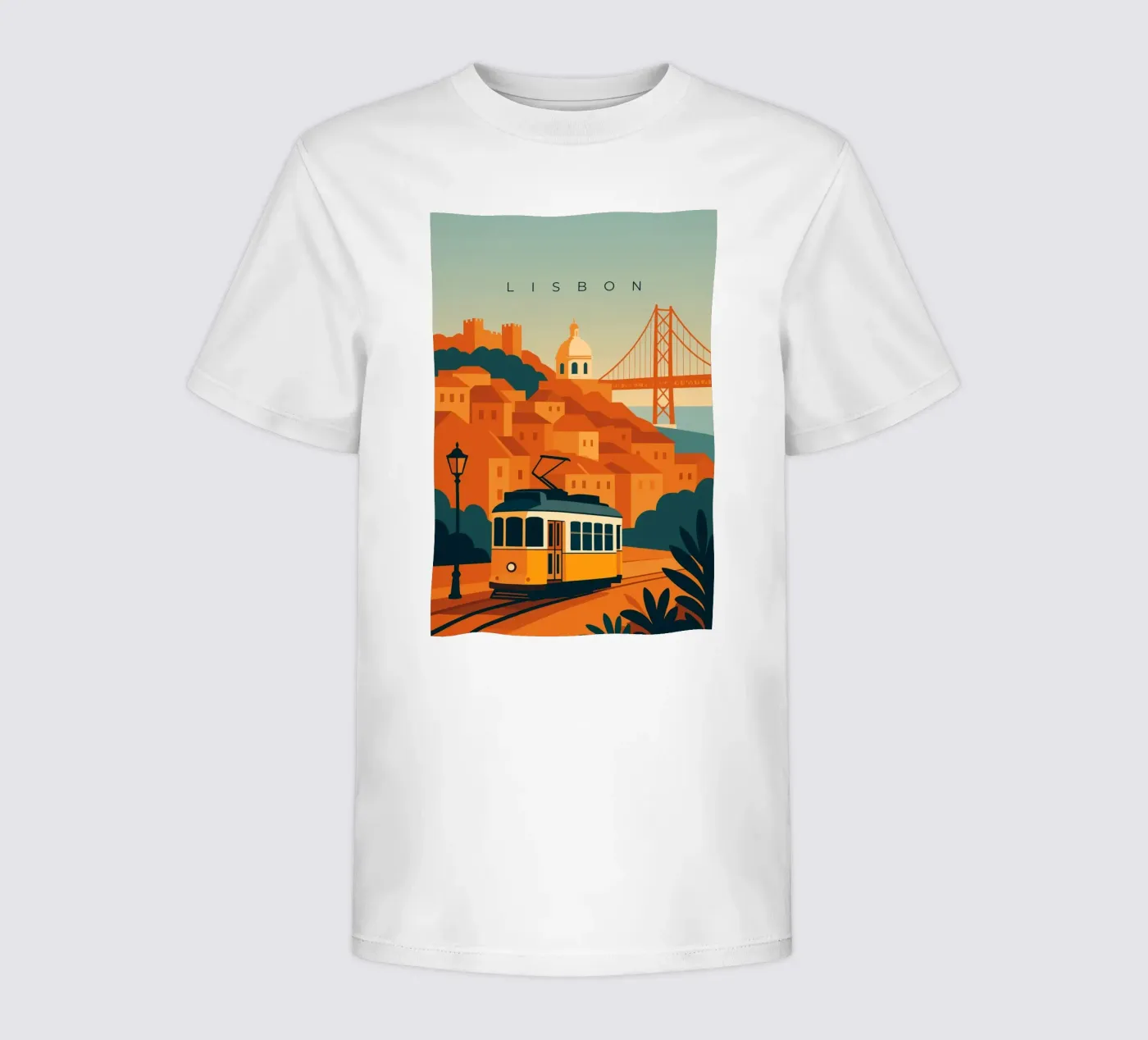 Lisbon t-shirt bambini da minimalist designs