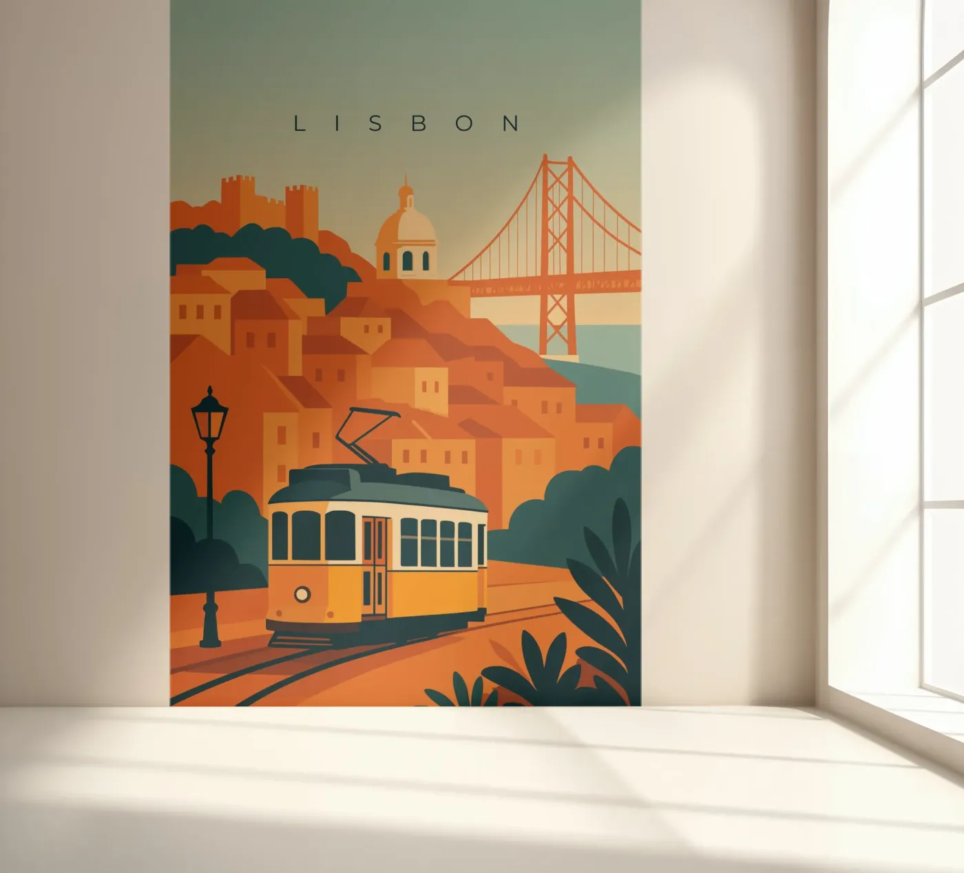 Lisbon fotobehang van minimalist designs