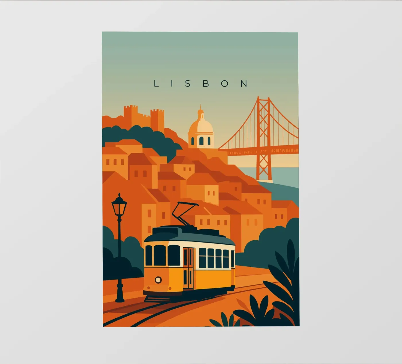 Lisbon fotobehang van minimalist designs