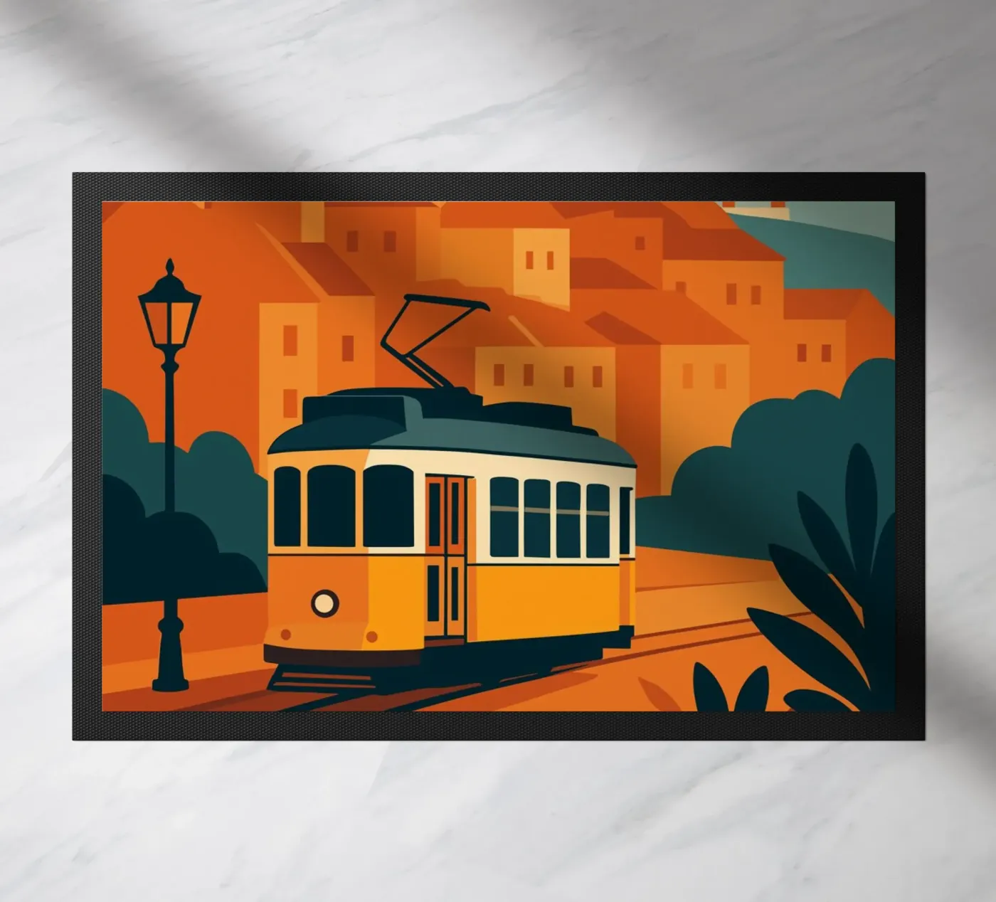 Lisbon deurmat van minimalist designs