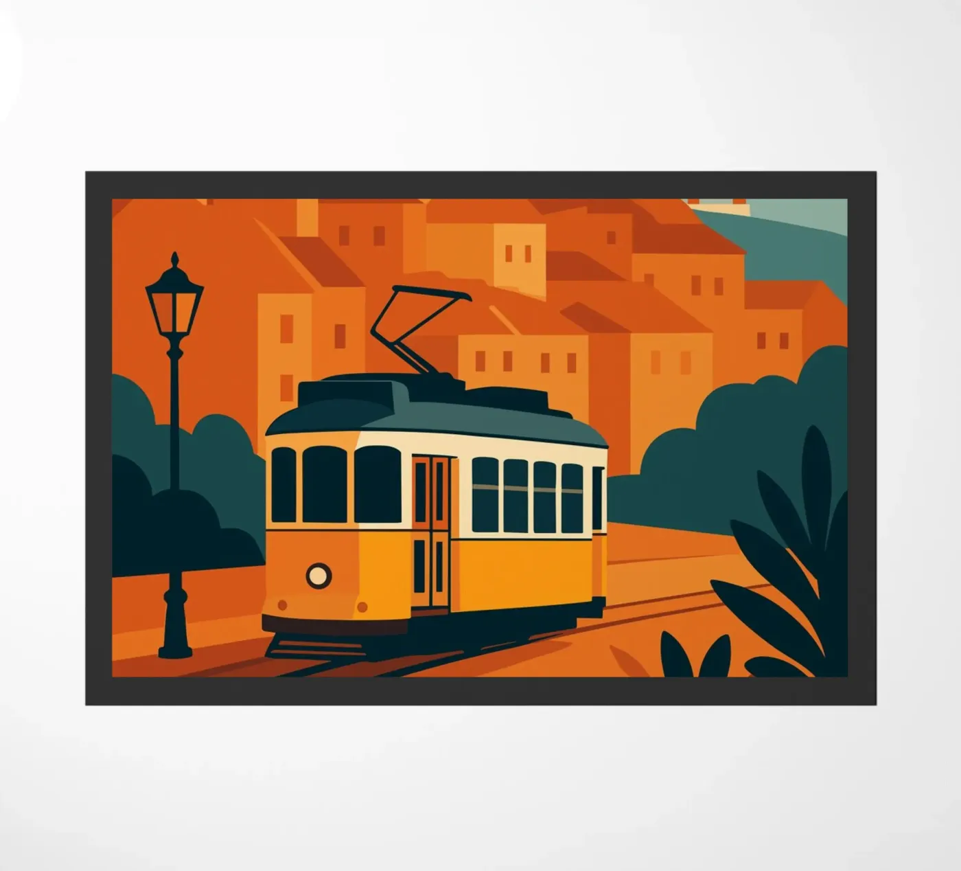 Lisbon deurmat van minimalist designs