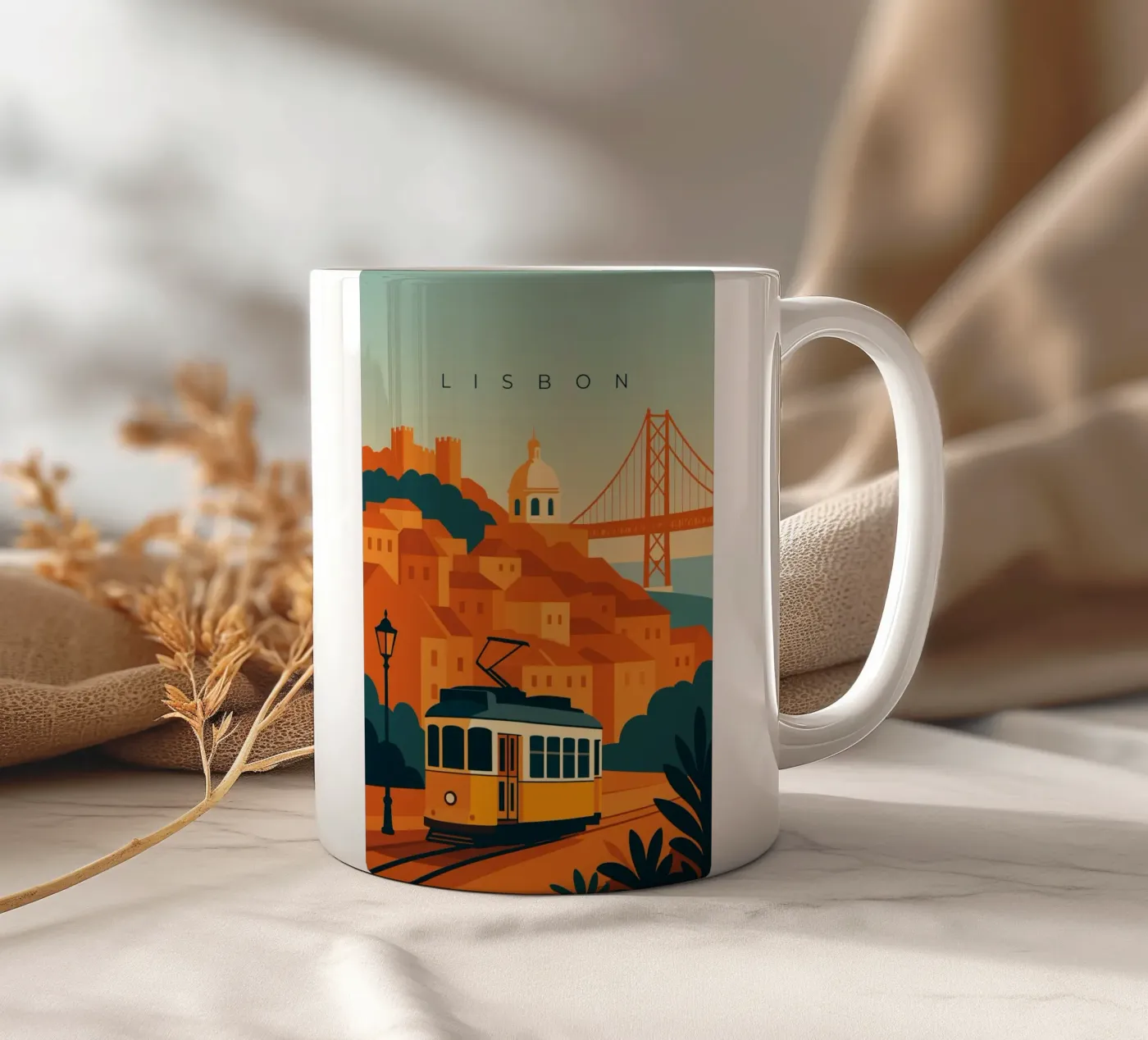 Lisbon ceramic mug by minimalist designs