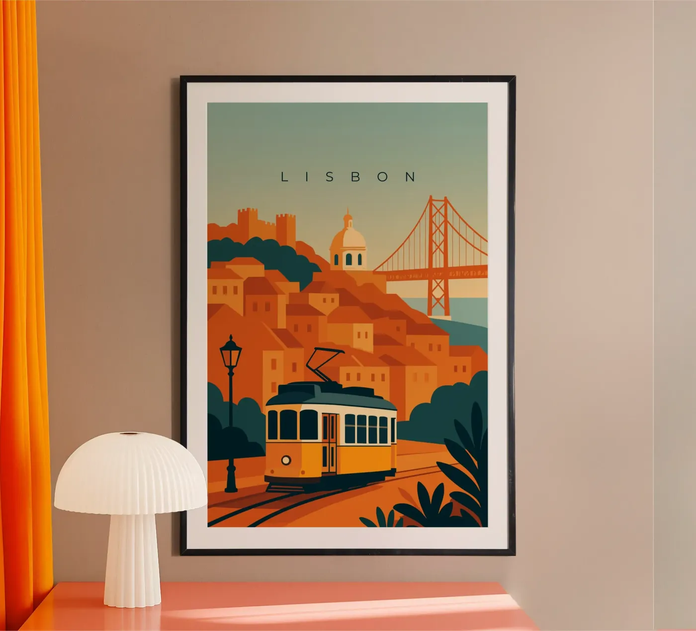 Lisbon poster da minimalist designs
