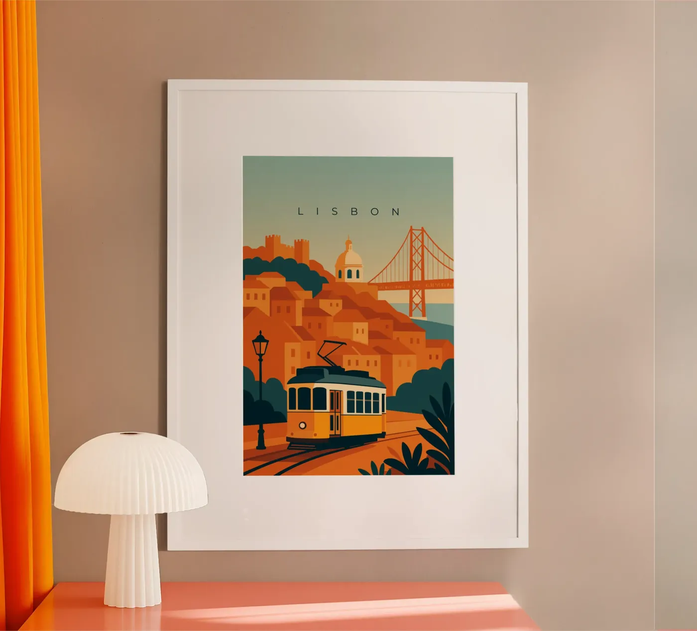 Lisbon poster da minimalist designs