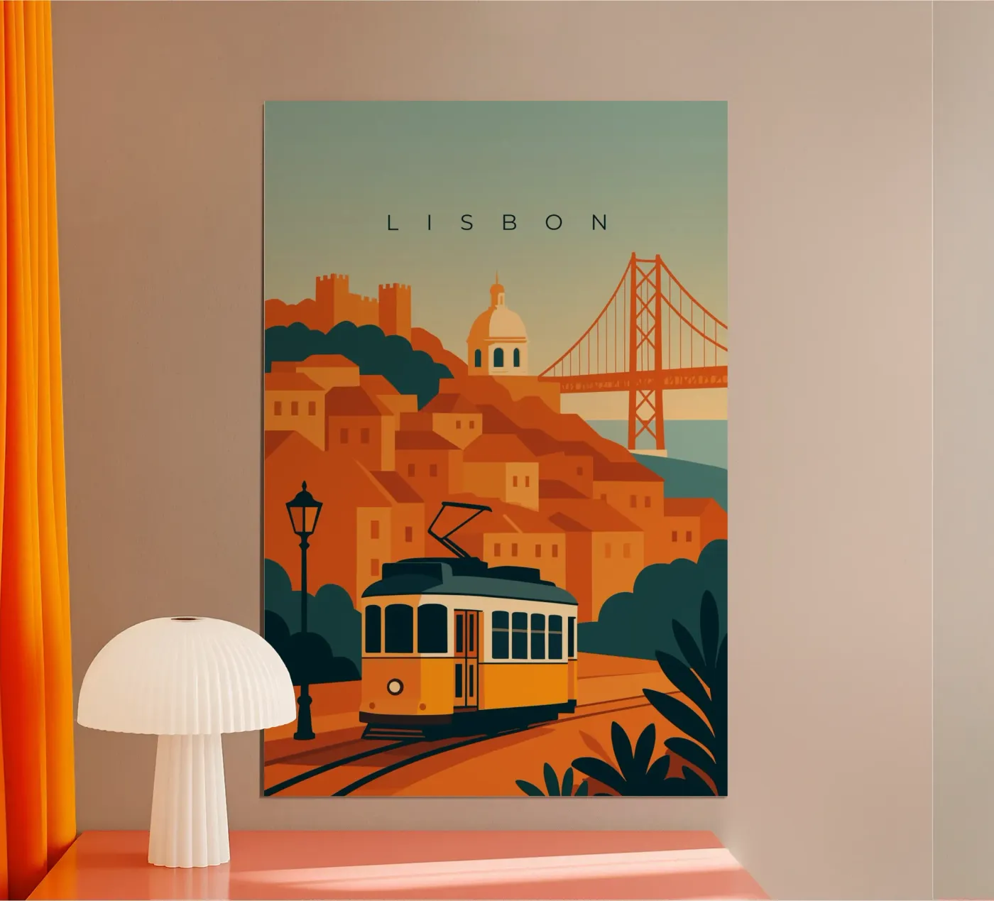 Lisbon poster da minimalist designs