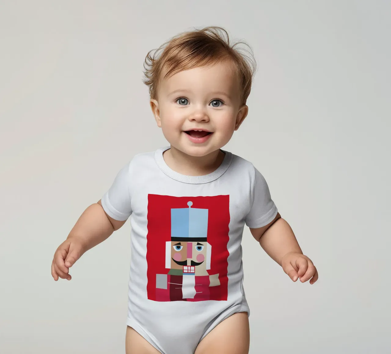 Nutcracker No. 3 - Der Gelassene body neonato maniche corte da DARIA IVANOVNA