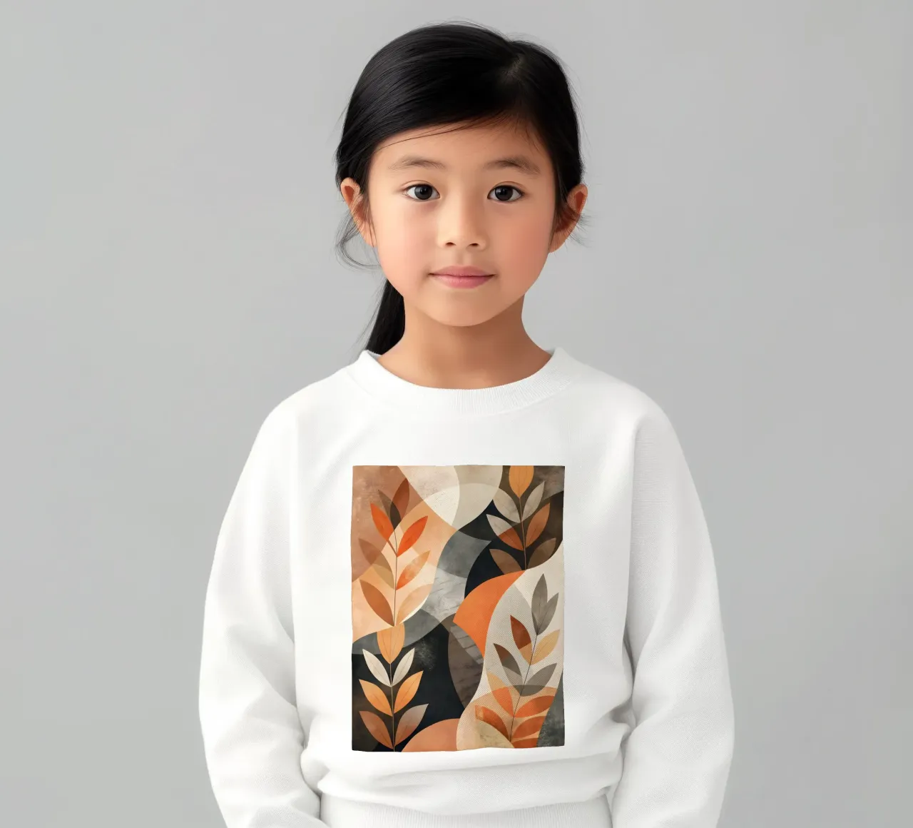 Autumnal Abstract kids sweatshirt by Artistic-shop