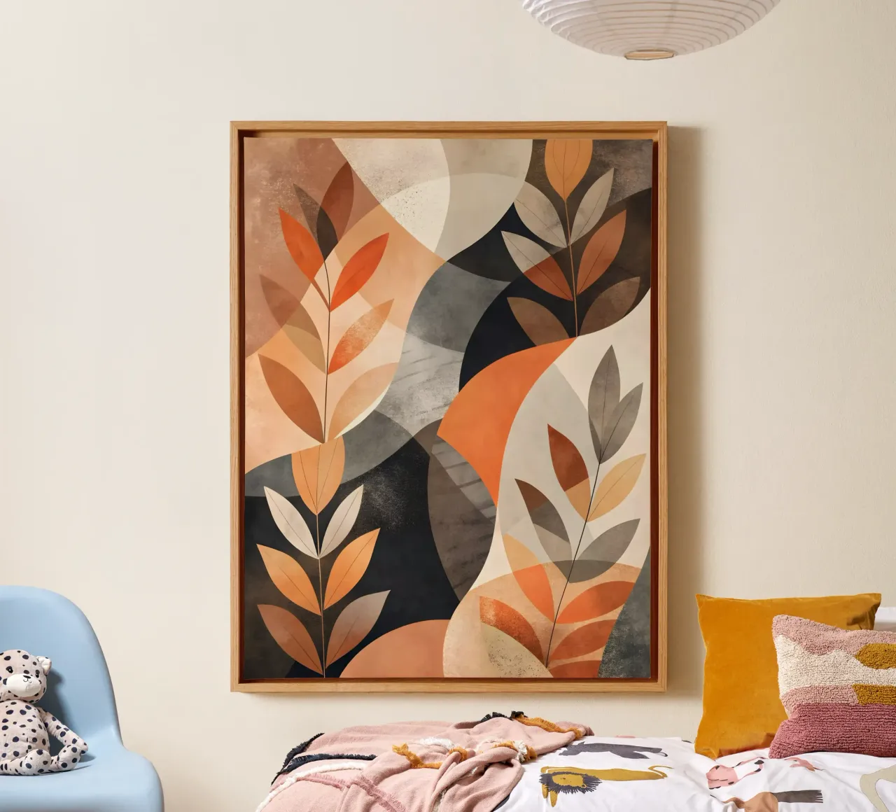 Herfstig abstract canvas van Artistic-shop