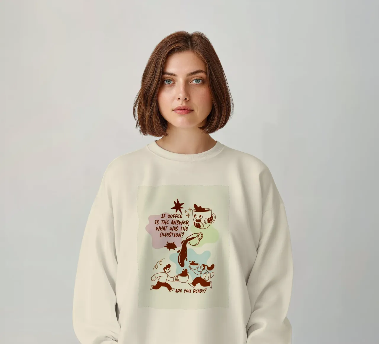 Se il caffè è la risposta felpa da Taika Tori Art