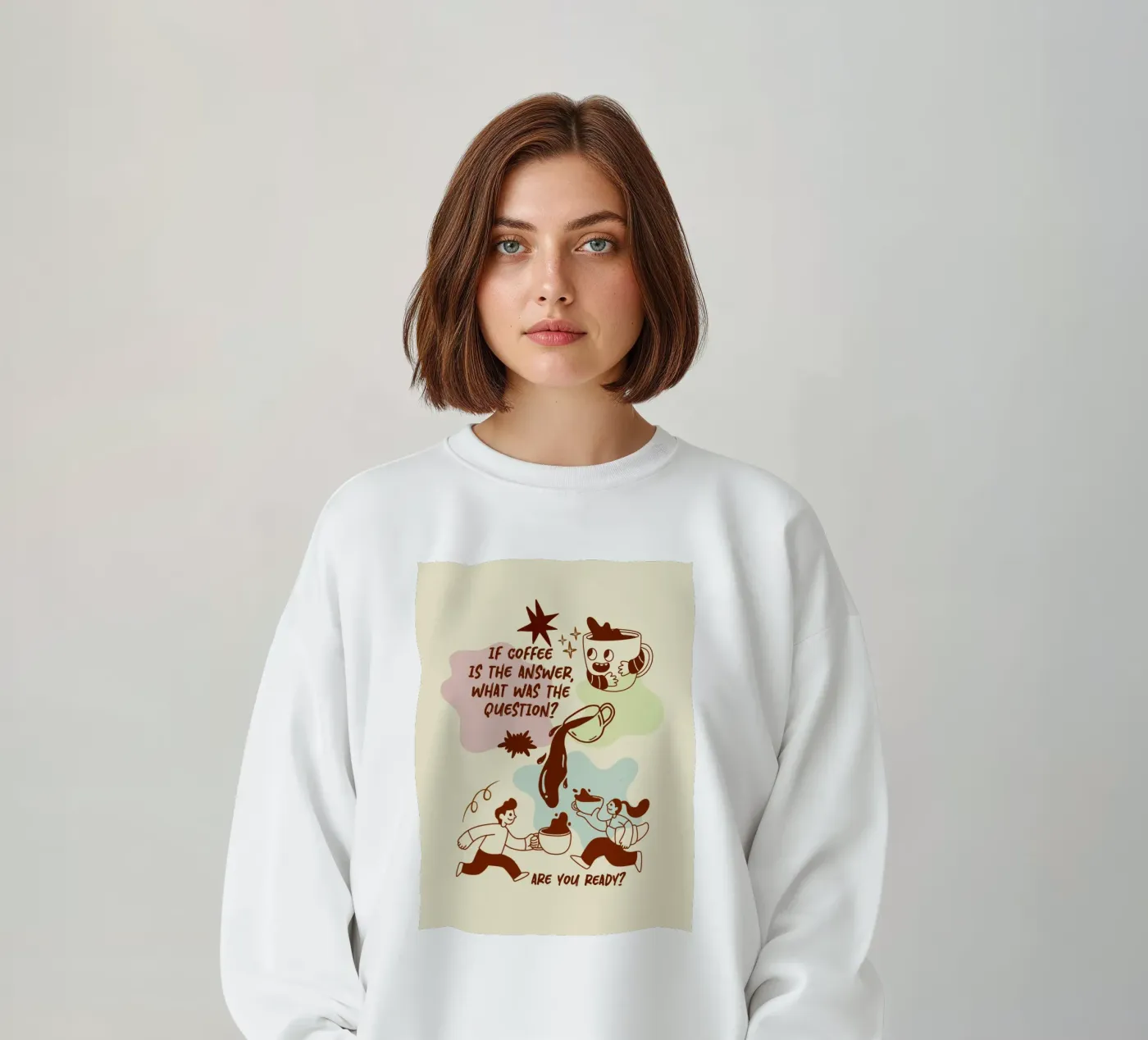 Se il caffè è la risposta felpa da Taika Tori Art