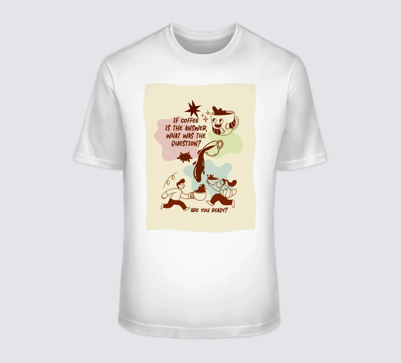 Se il caffè è la risposta t-shirt da Taika Tori Art