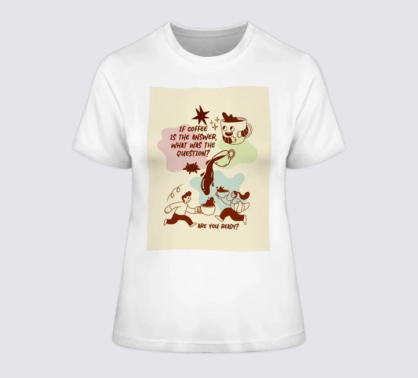 Se il caffè è la risposta t-shirt da donna da Taika Tori Art