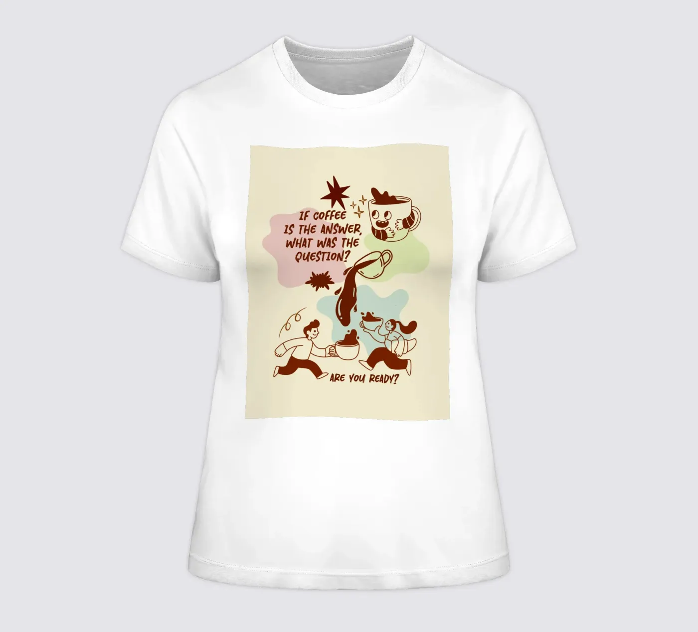 Se il caffè è la risposta t-shirt da donna da Taika Tori Art
