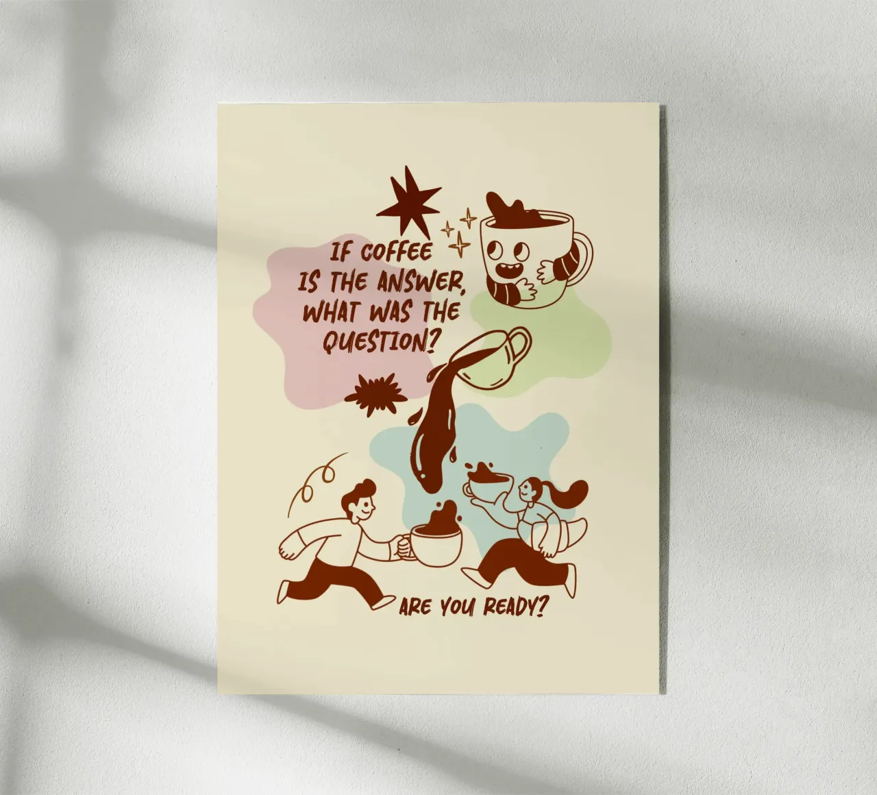 Se il caffè è la risposta plexiglass da Taika Tori Art