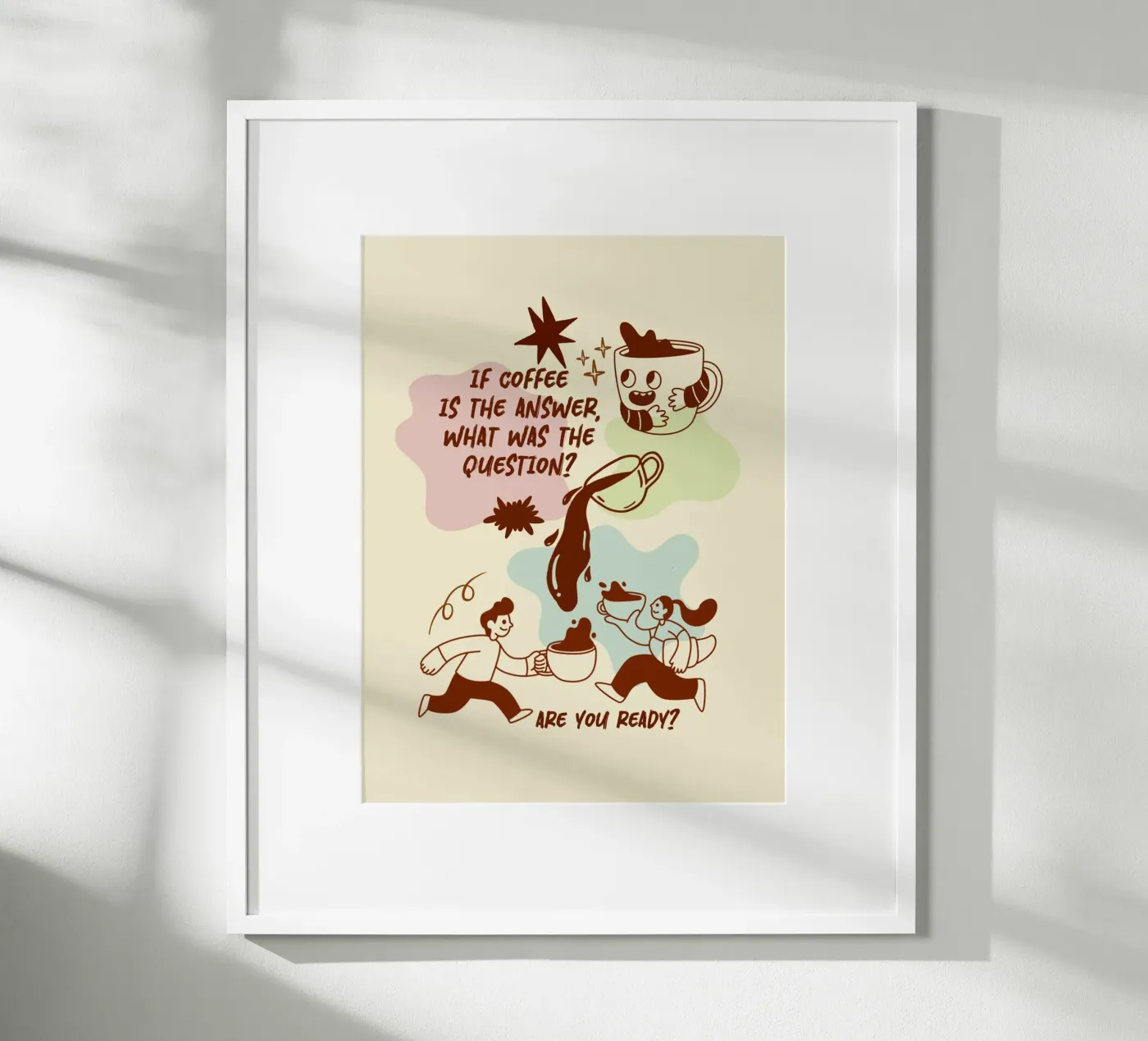 Se il caffè è la risposta poster da Taika Tori Art