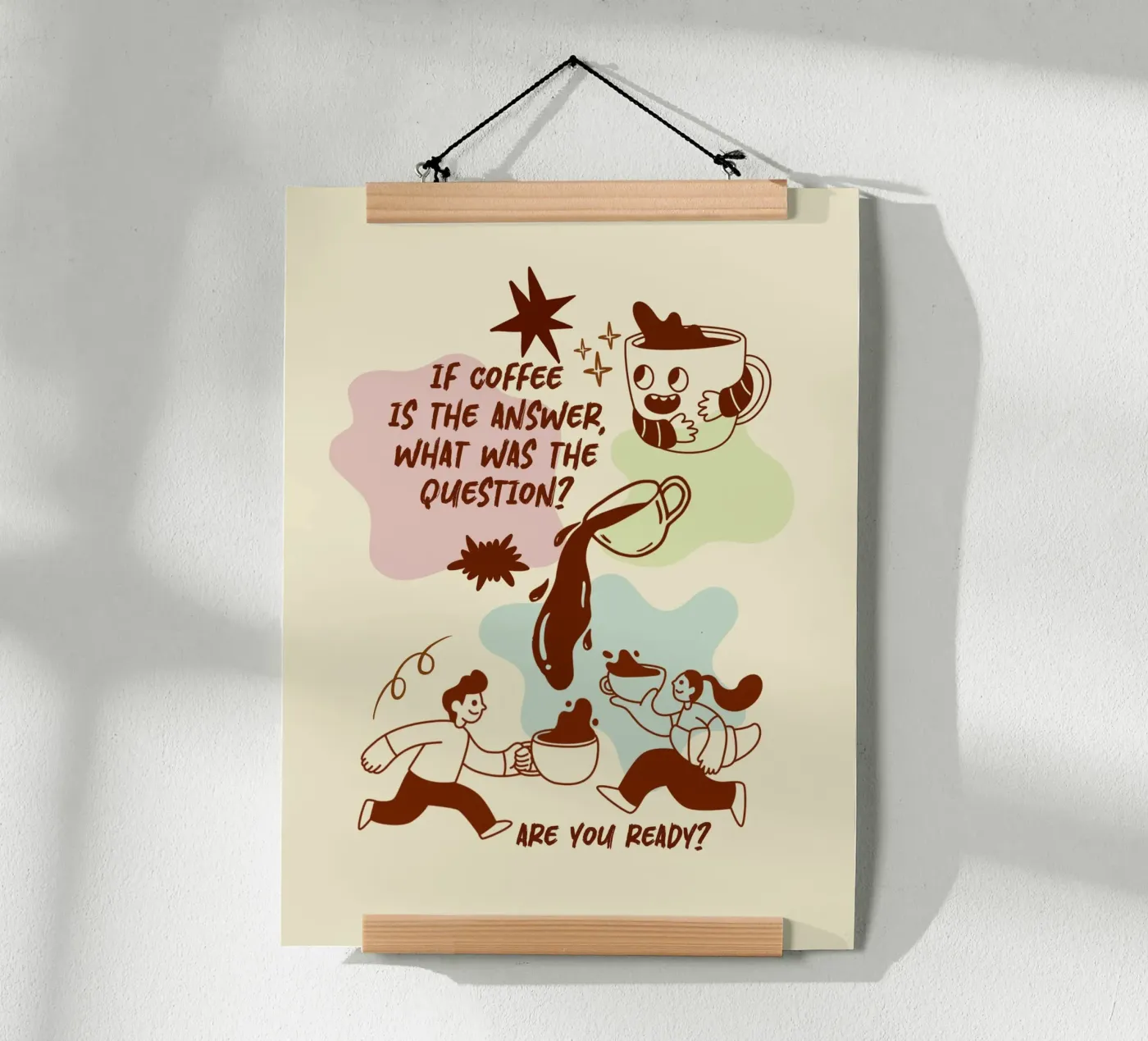 Se il caffè è la risposta poster da Taika Tori Art