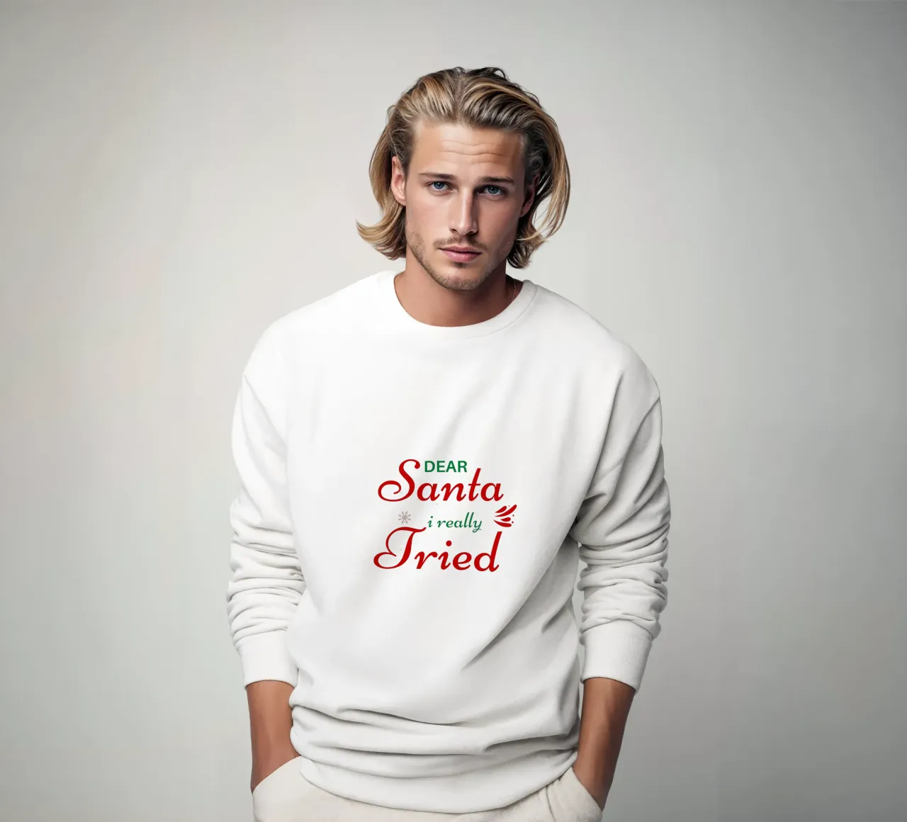 I REALLY TRIED felpa da Christmas Gift Shop