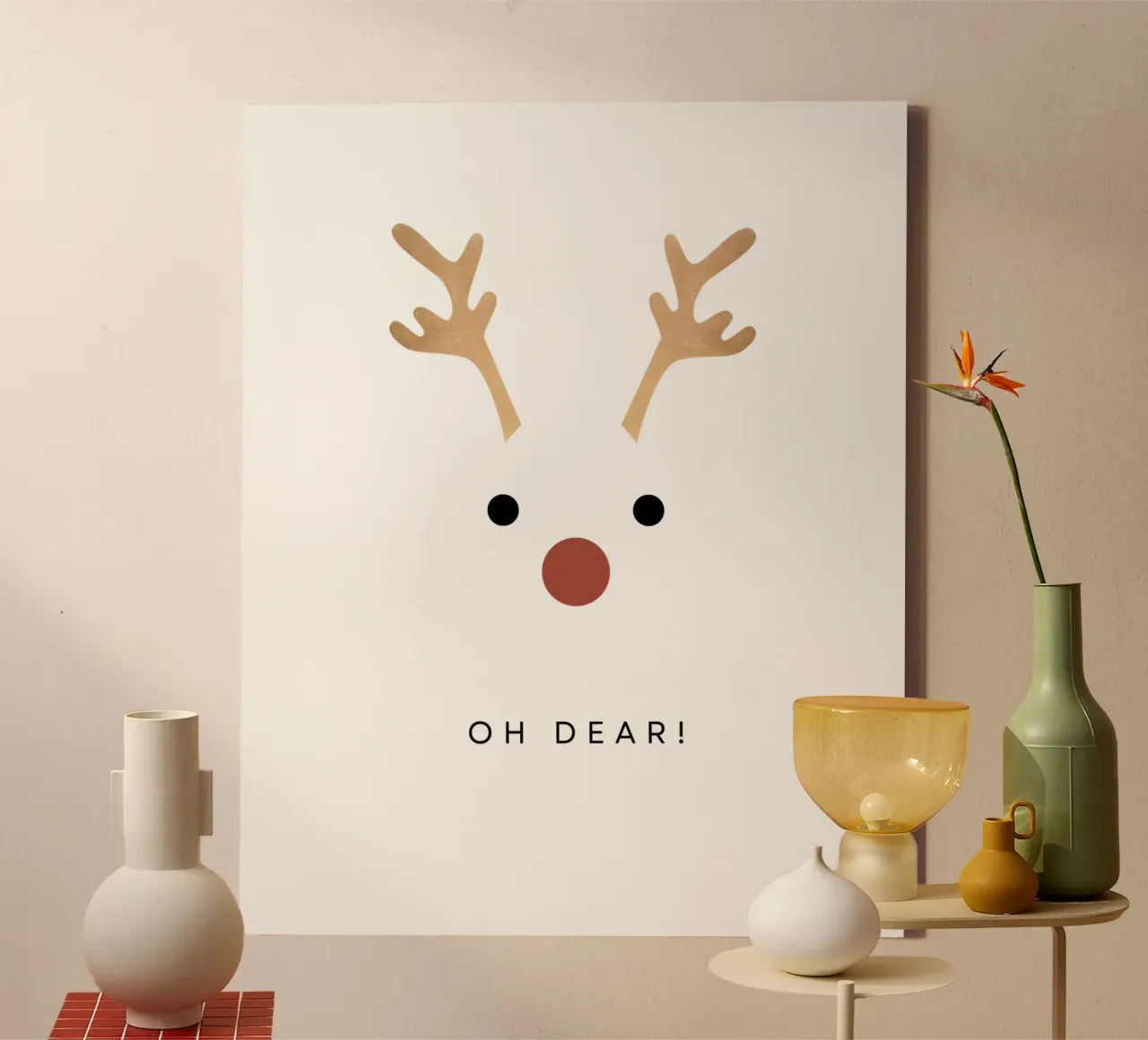 OH DEAR canvas van Christmas Gift Shop