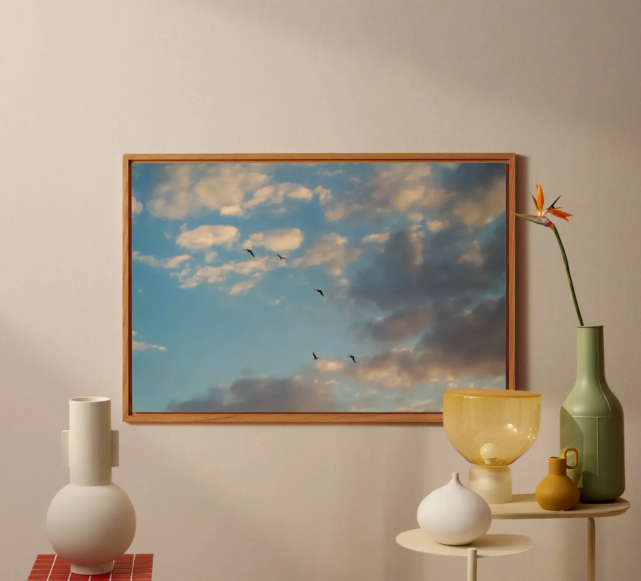 Birds in the Clouds alluminio dibond da Studio Esther Zobel