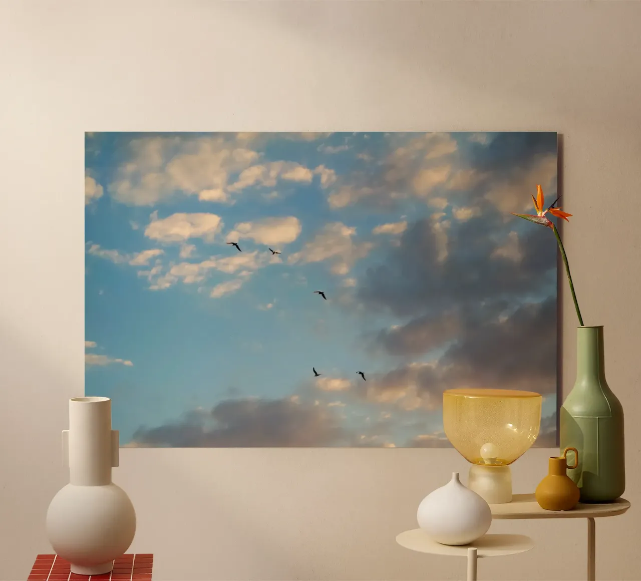 Birds in the Clouds alluminio dibond da Studio Esther Zobel