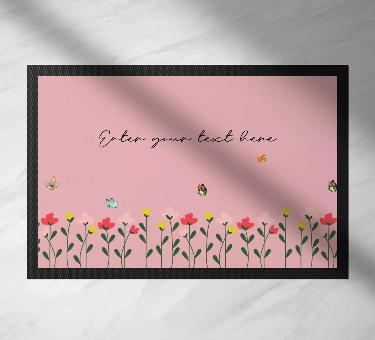 Personalized text and designs doormat by DesignArt