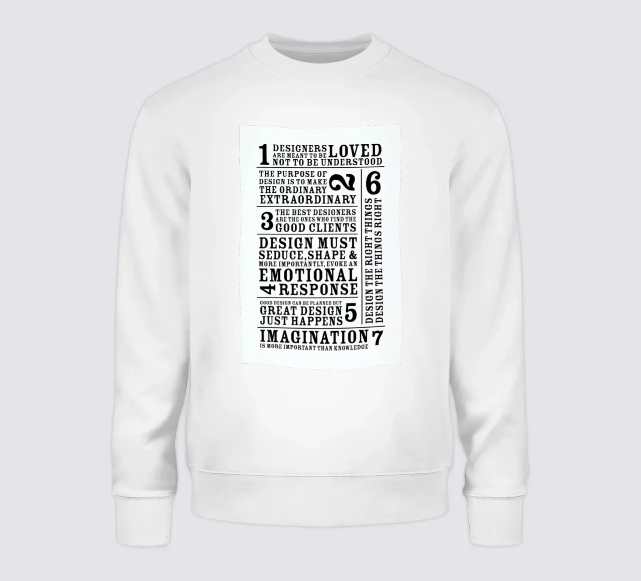 7 Rules felpa da Mr Cup